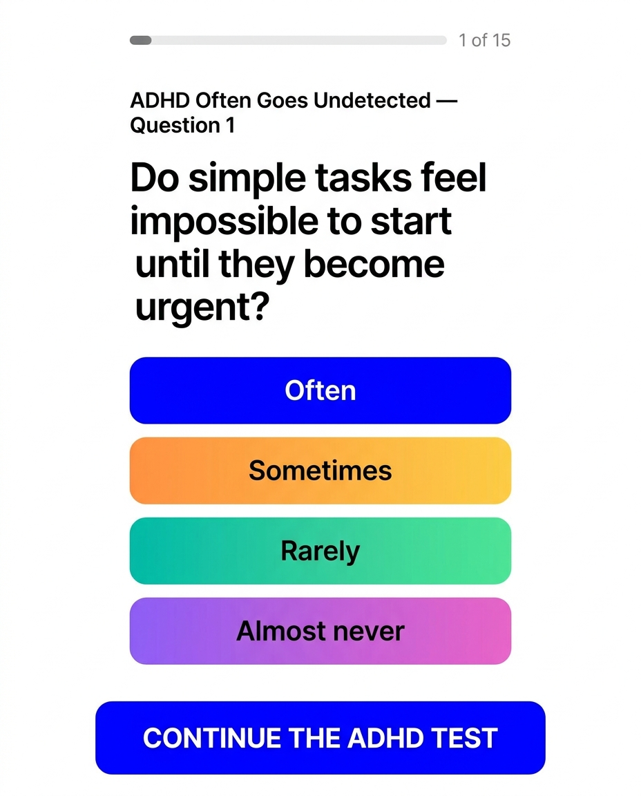 ADHD Clarity Test Facebook ad