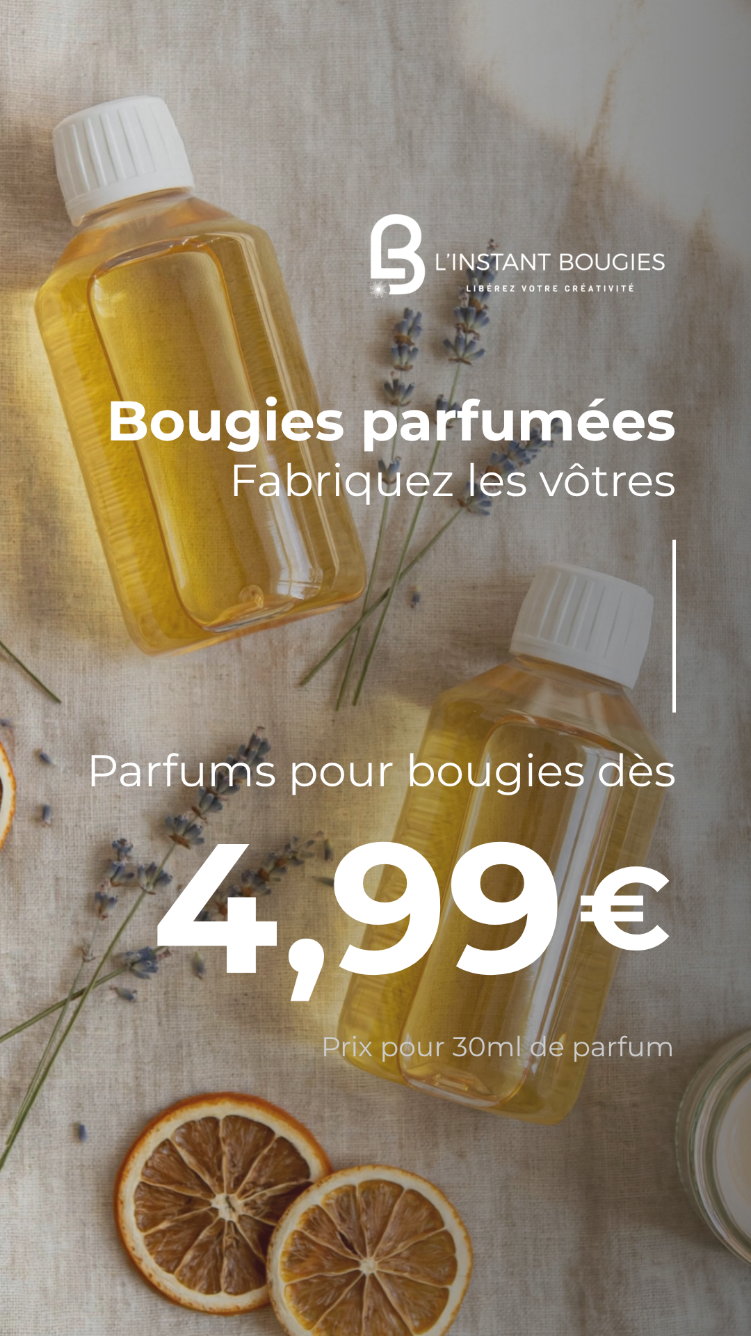 L'Instant Bougies Facebook ad: Le parfum bougie qui change tout