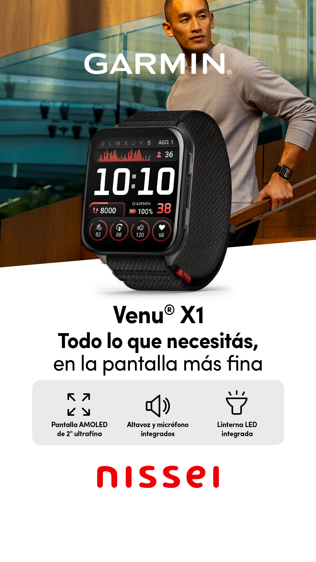 Nissei Facebook ad: Smartwatch Garmin Venu X1