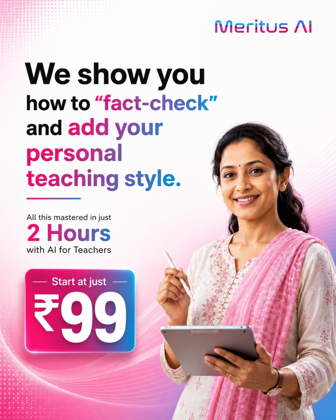 Meritus.AI Facebook ad