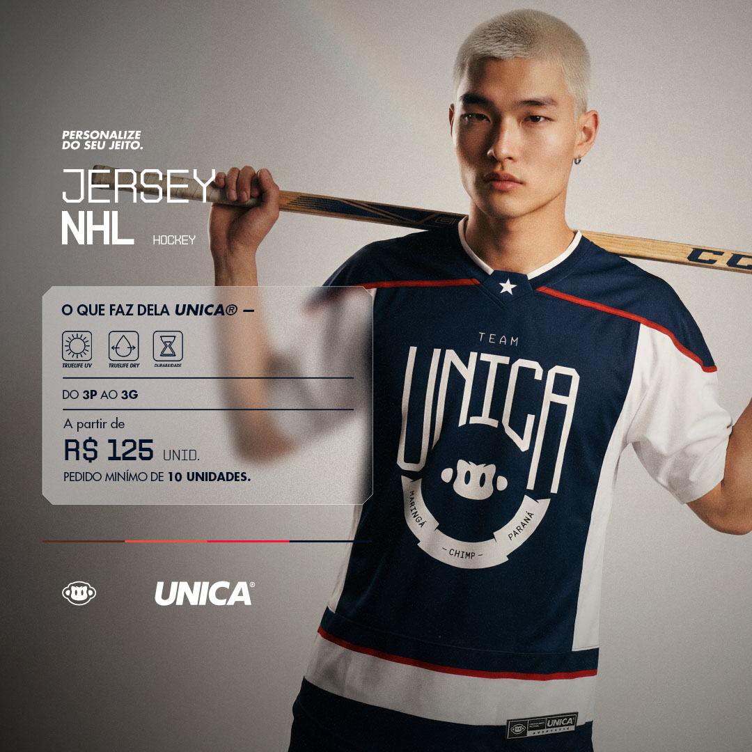 Única Uniformes Facebook ad: Clique no botão