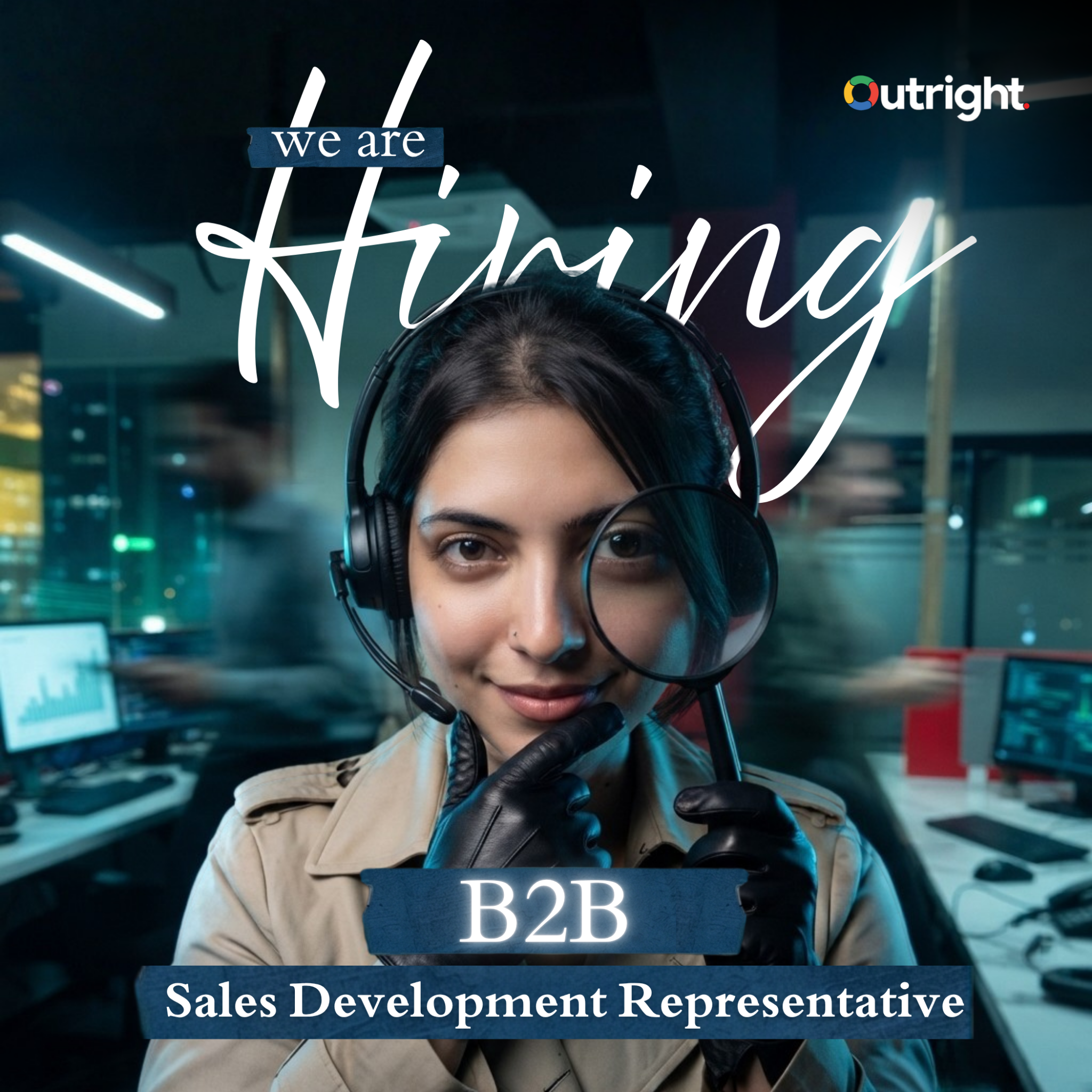 Outright Pakistan Facebook ad: We're Hiring, B2B Sales Development Representative