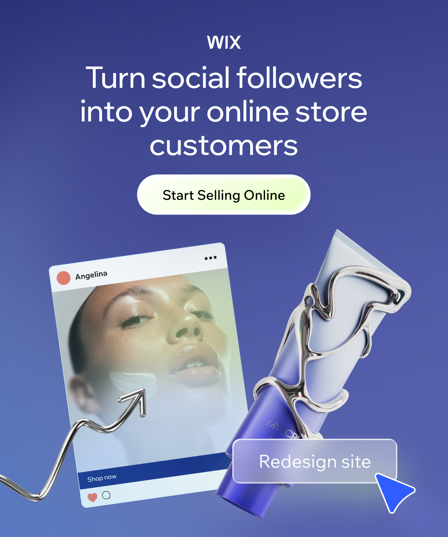 Wix Facebook ad