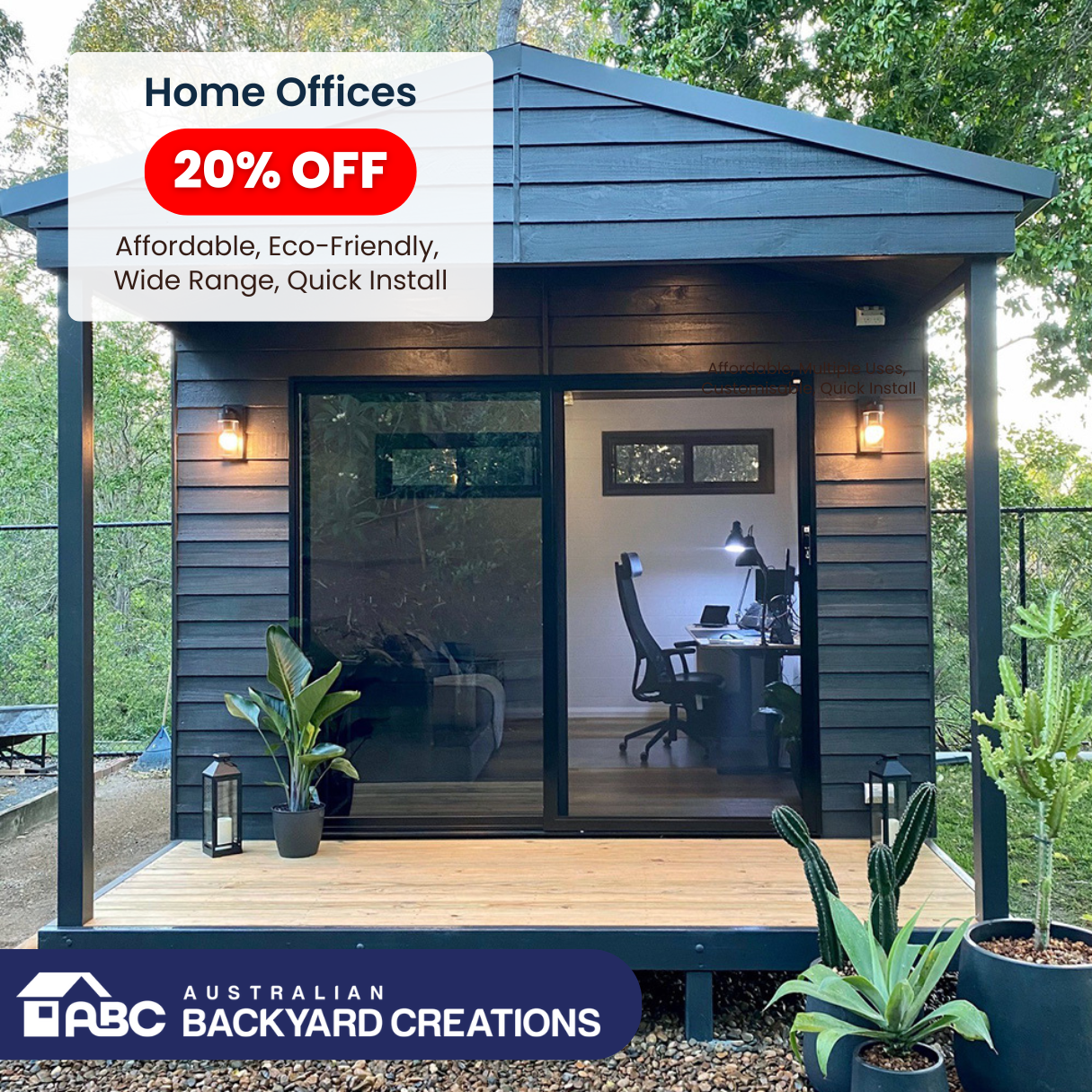 Australian Backyard Creations Facebook ad: Upgrade your Backyard
