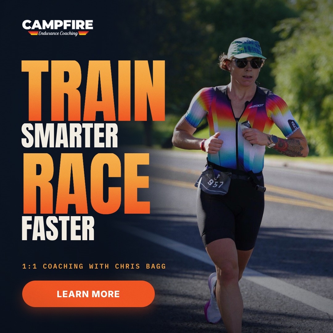 Campfire Endurance Coaching Facebook ad: Fix 1 Thing. Watch 3 Legs Move.