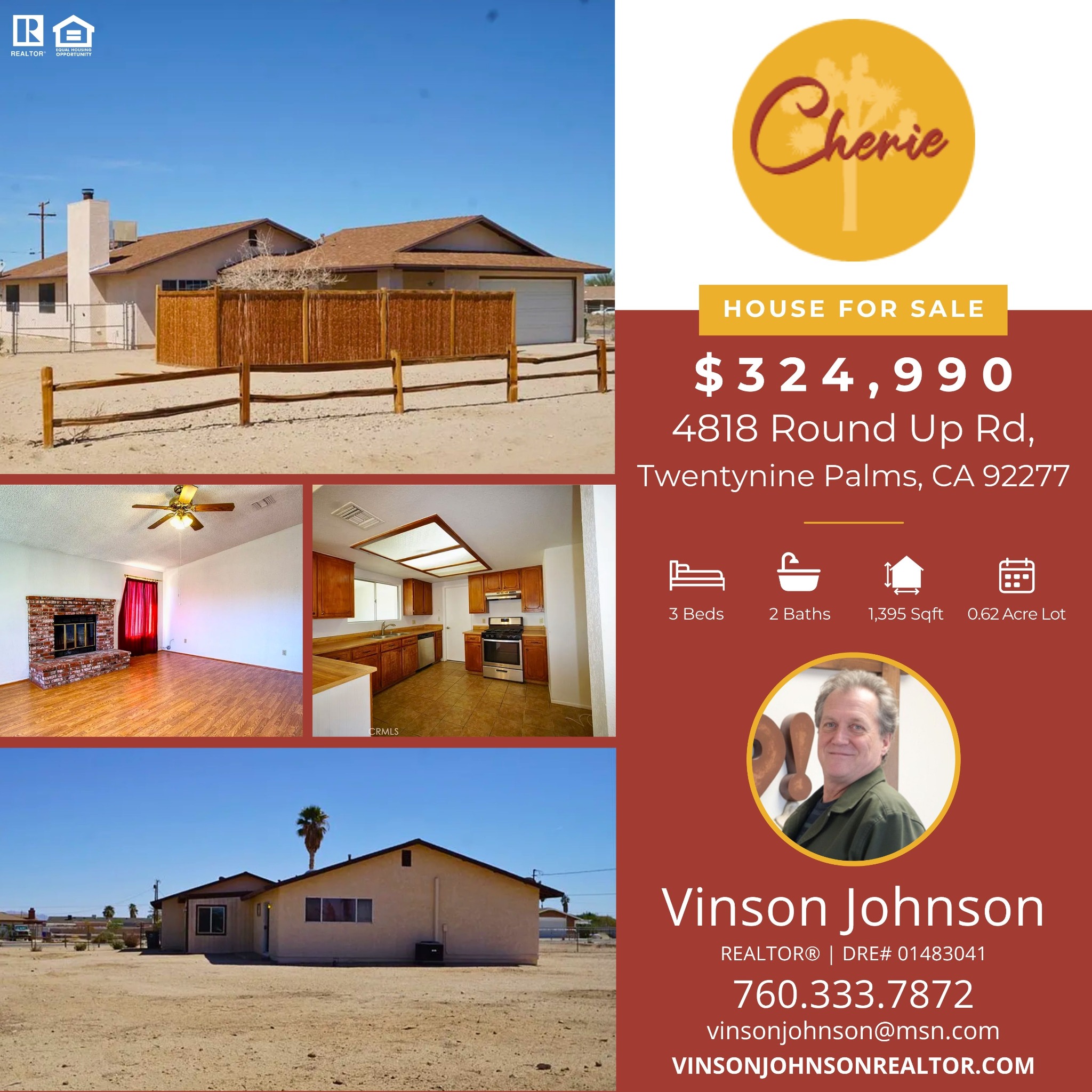 Vinson Johnson Realtor Facebook ad: Vinson Johnson's Blinq Card