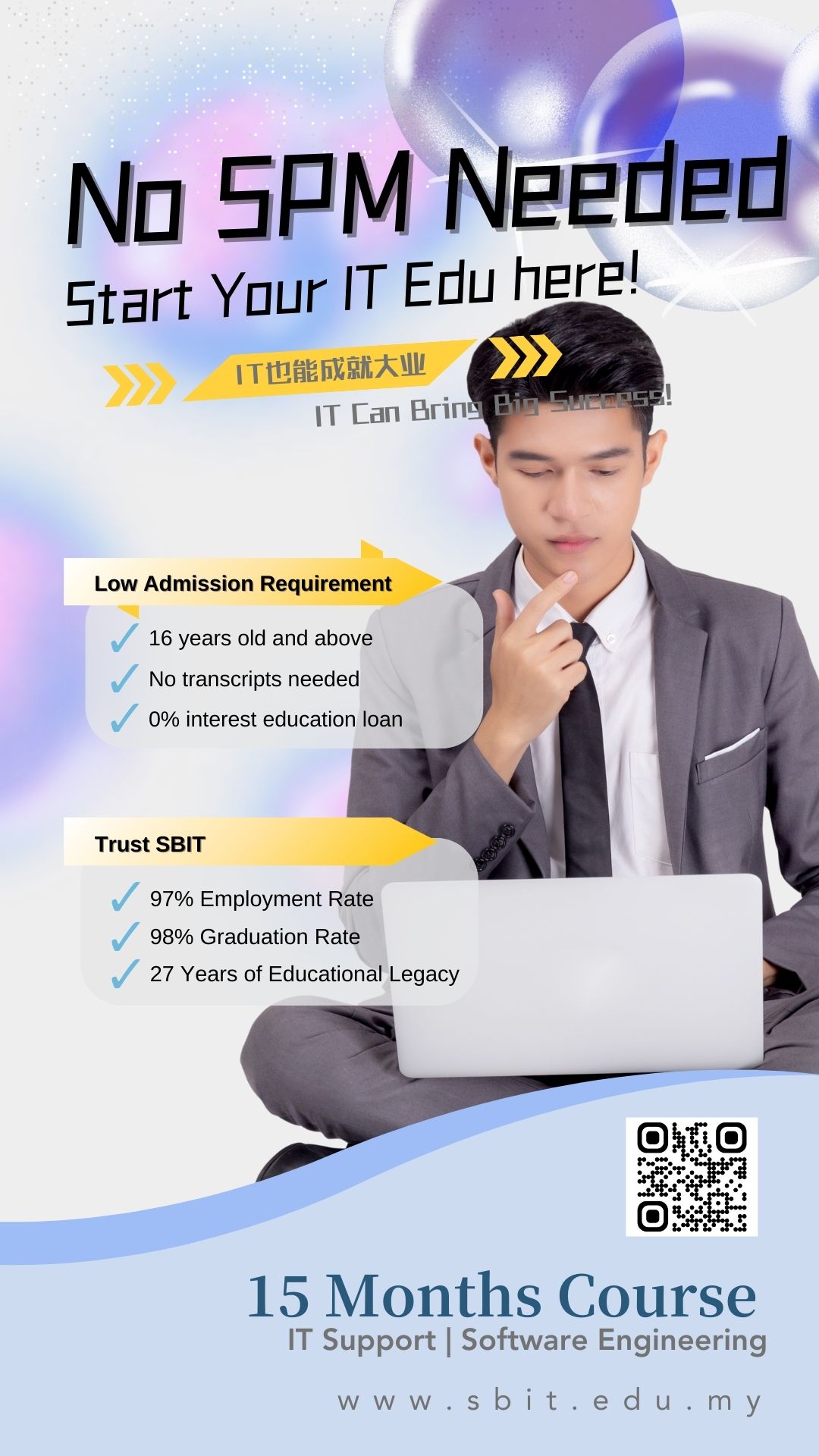 SBIT Training Academy Facebook ad