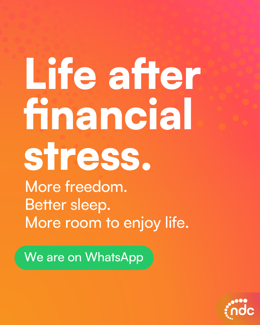 National Debt Counsellors Facebook ad