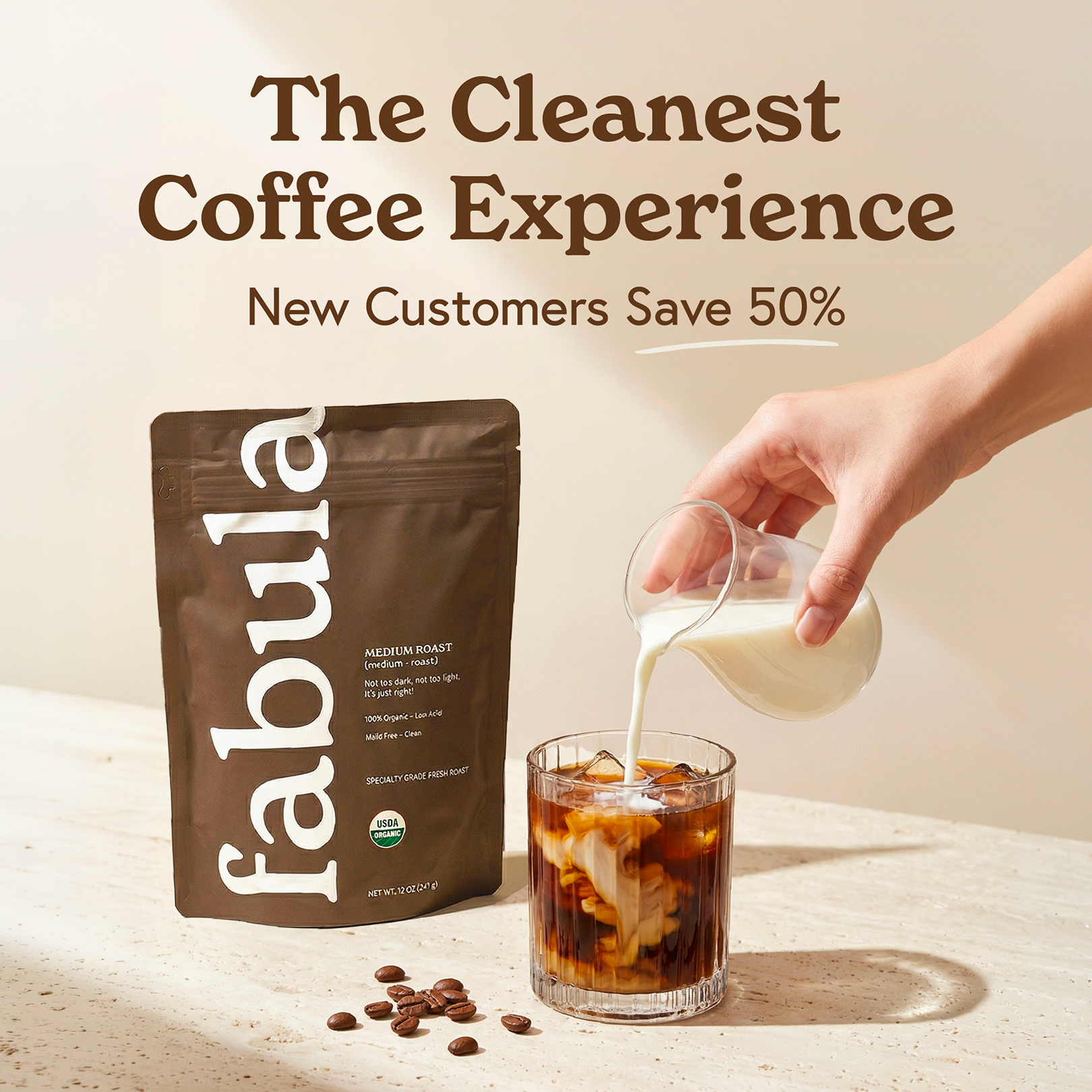 Fabula Coffee Facebook ad from Sep 23, 2026
