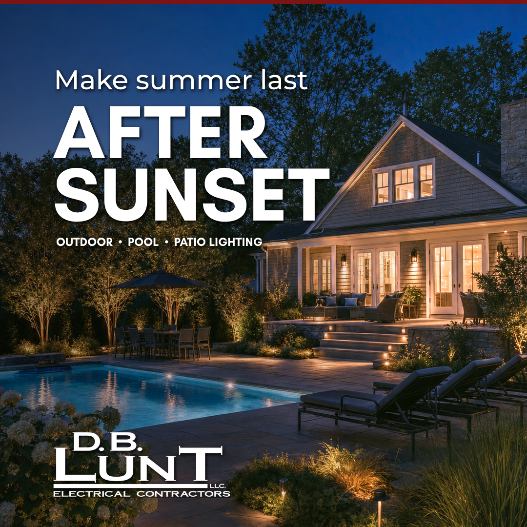 D.B. Lunt Electrical Contractors Facebook ad: Custom Outdoor Lighting in CT