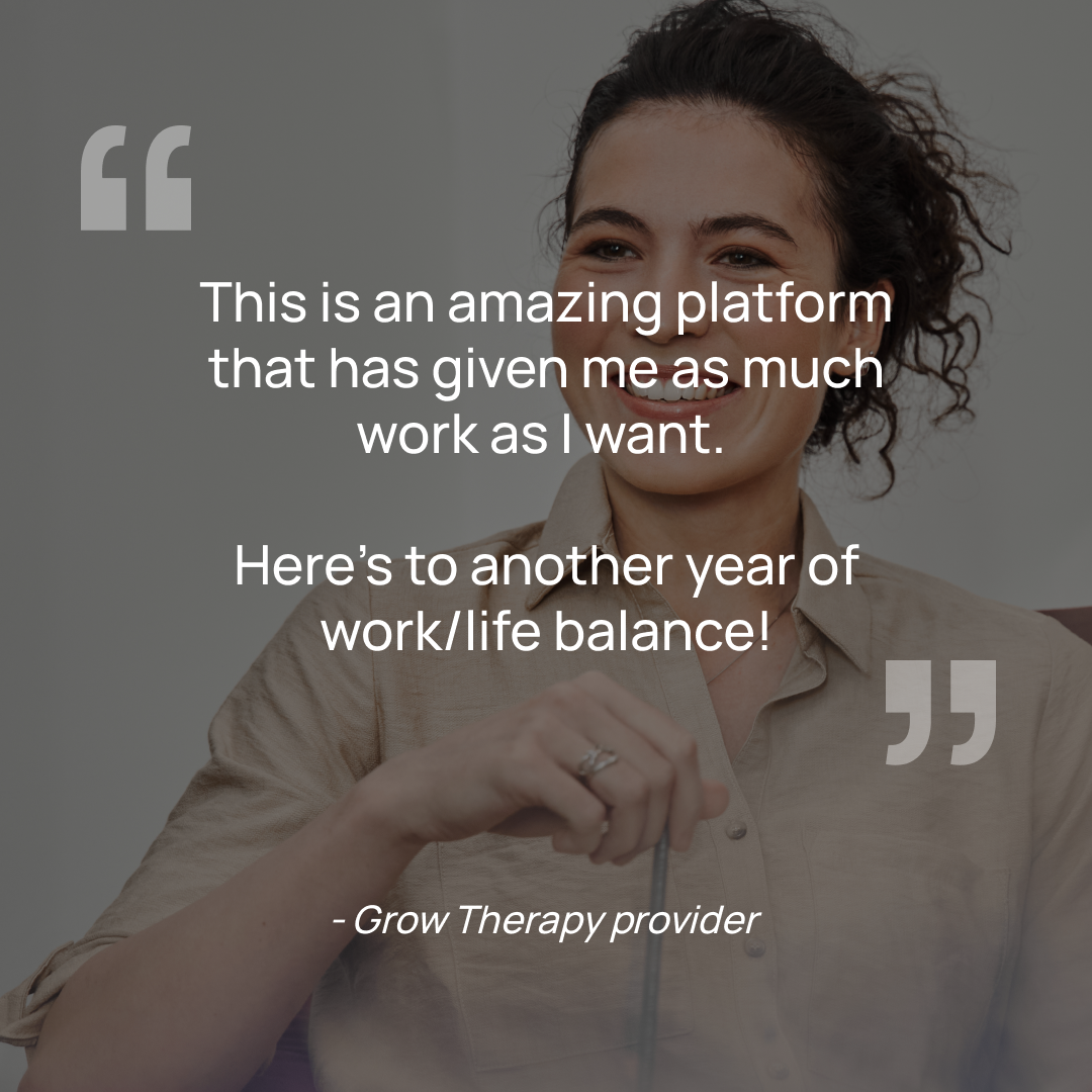 Grow Therapy Facebook ad
