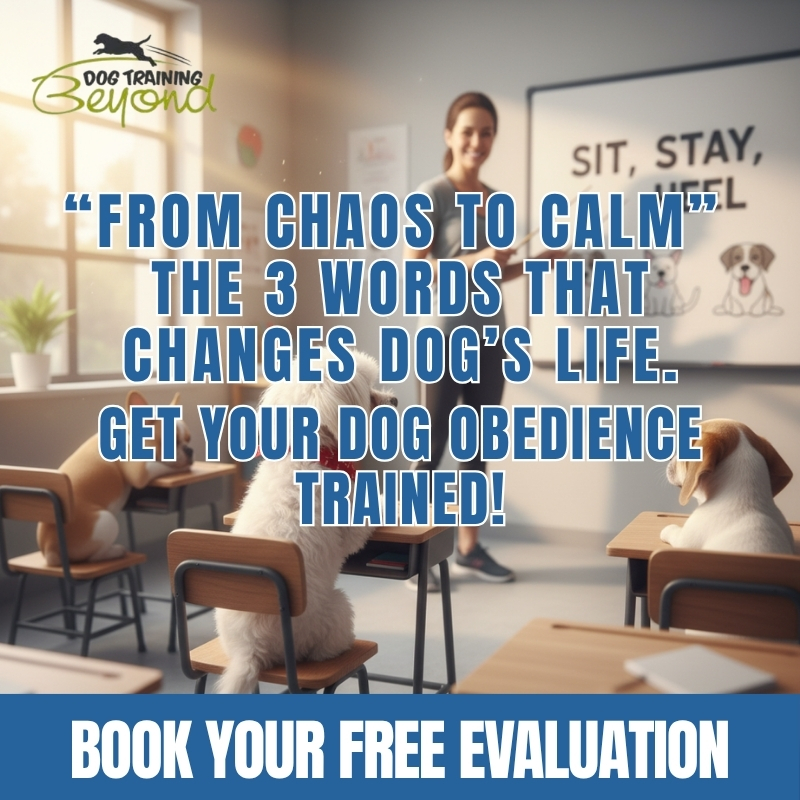 Dog Training Beyond Facebook ad: HEY POUGHKEEPSIE DOG OWNERS, STOP SCROLLING!