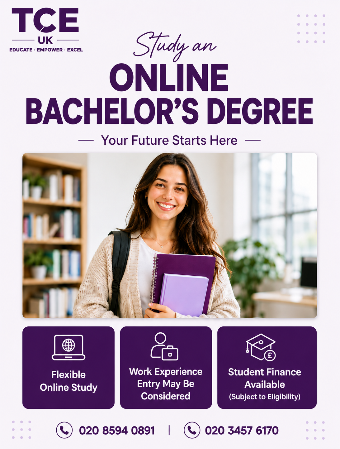 Talent Care Education UK Facebook ad: Still Waiting for That Promotion? Study an Online…