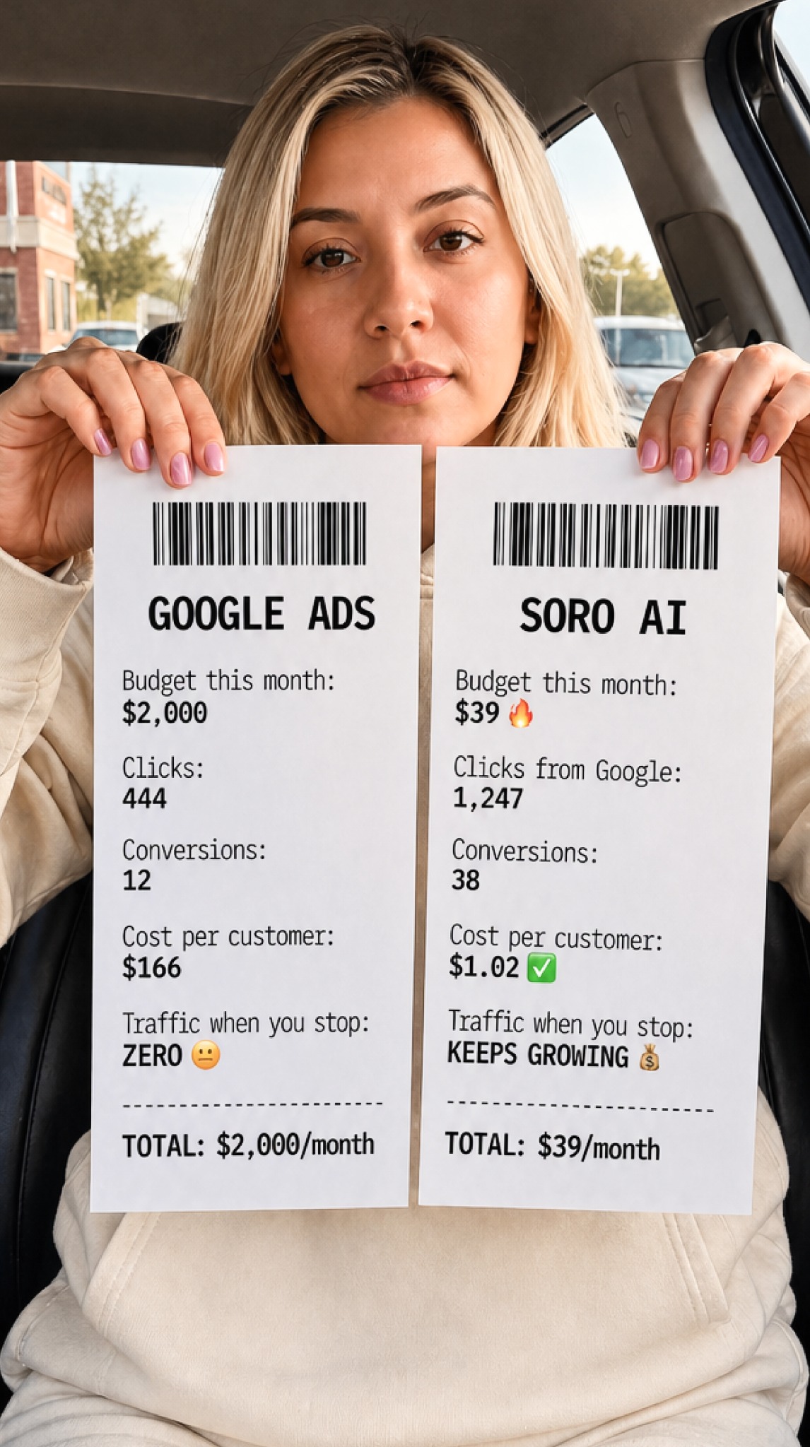 Soro SEO Facebook ad: Rank #1 on Google
