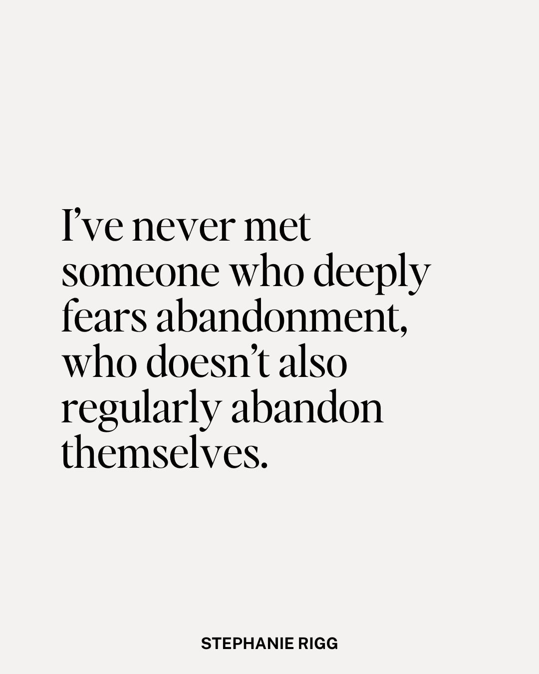 Stephanie Rigg Facebook ad: The patterns we fear in our relationships are…
