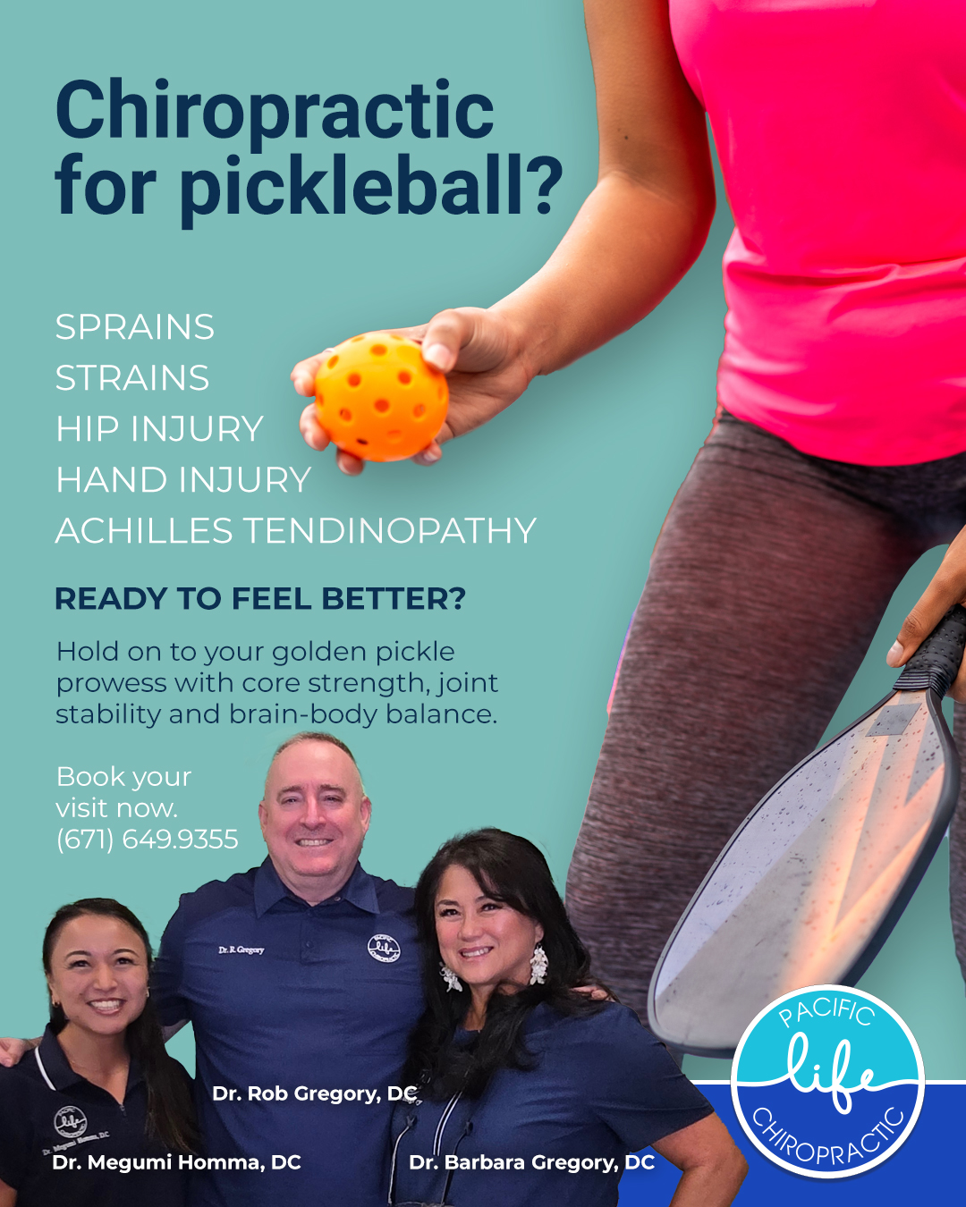 Pacific Life Chiropractic Guam Facebook ad
