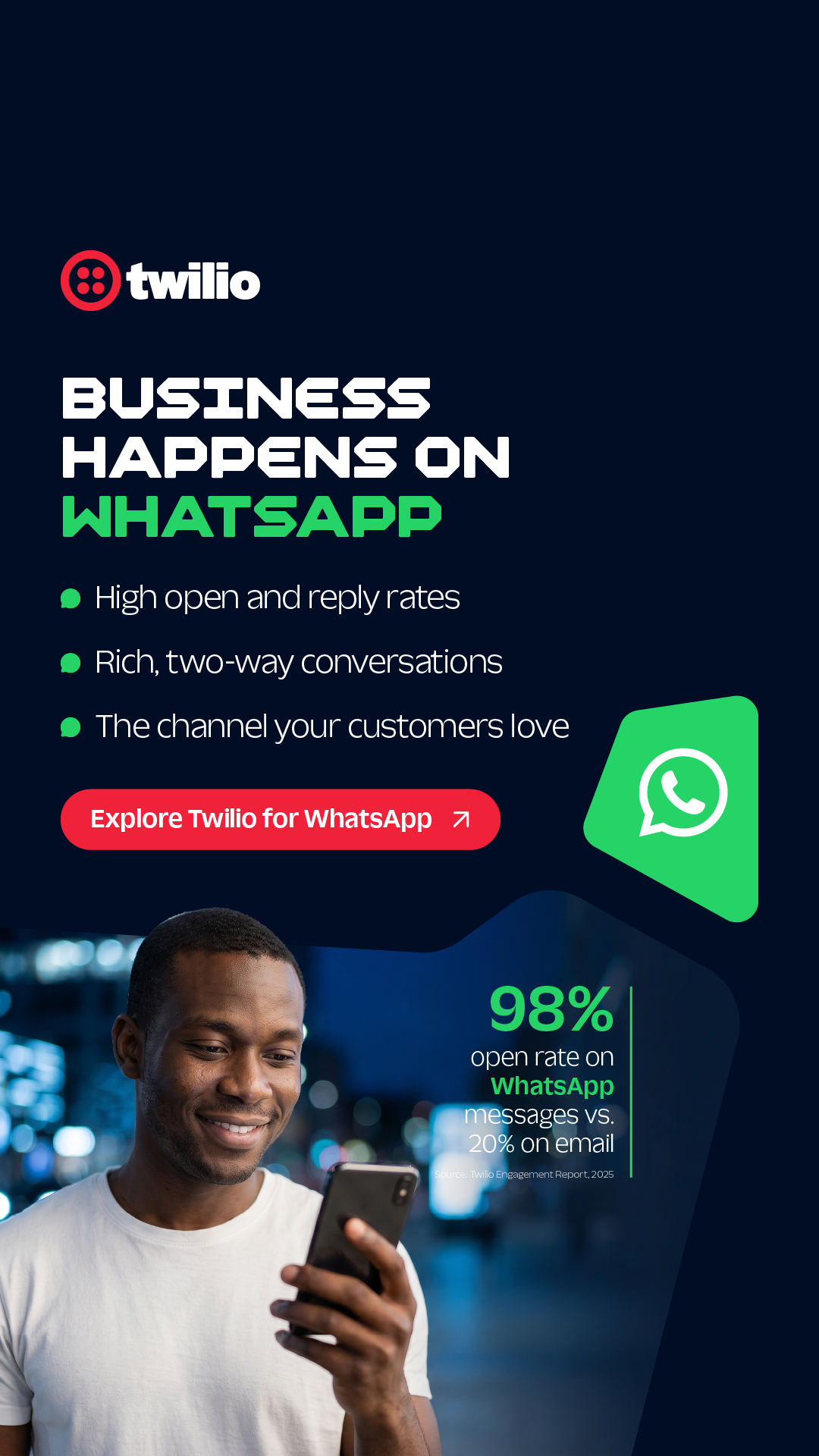 Twilio Facebook ad