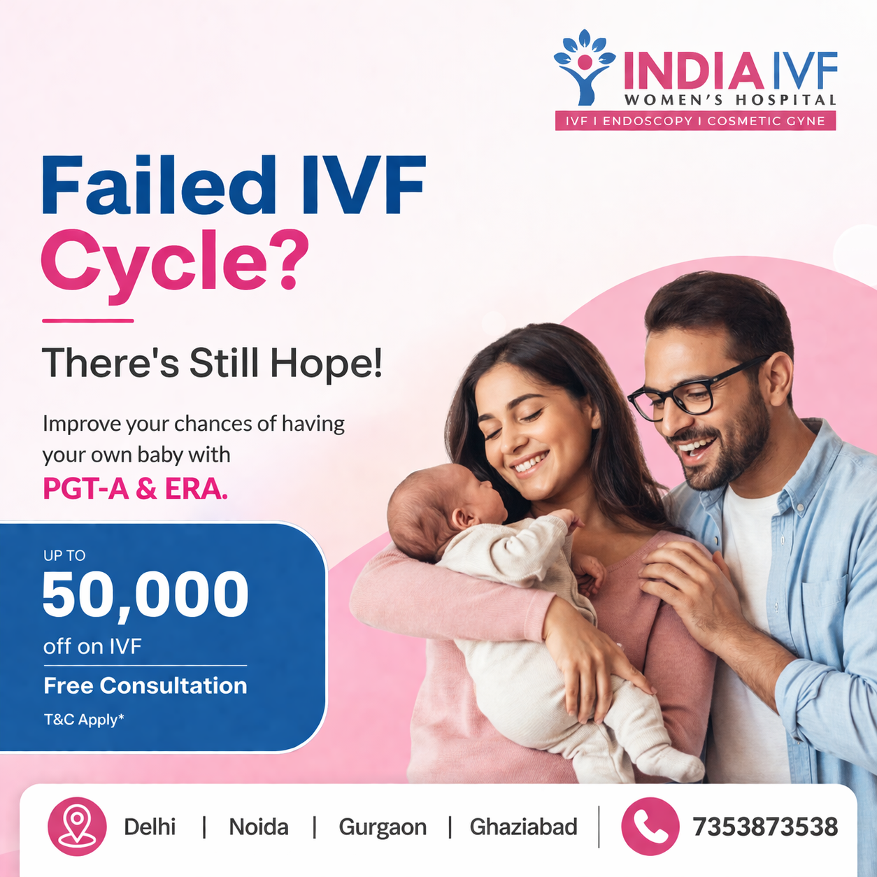 India IVF Clinic Facebook ad