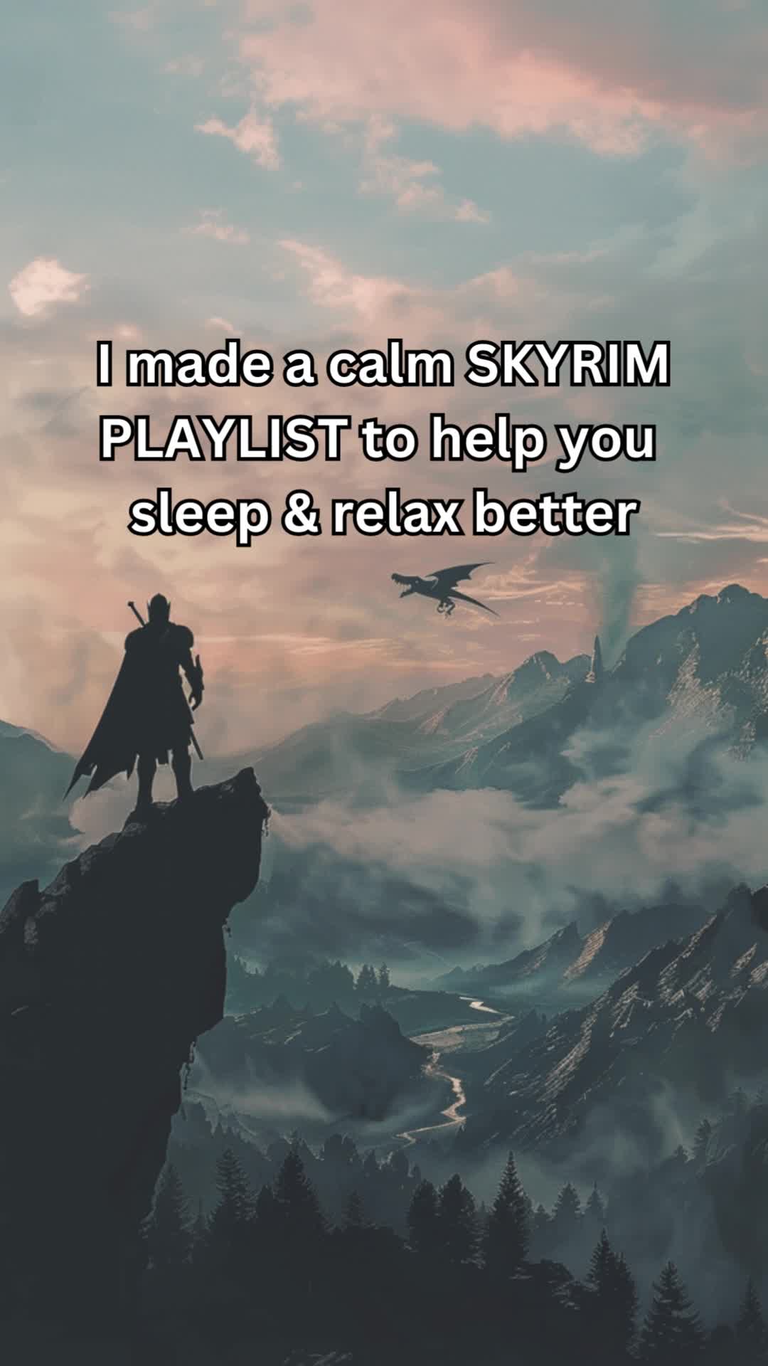 Nostalmentral Records Facebook ad: Follow and Listen - Calm Skyrim Instrumentals to…