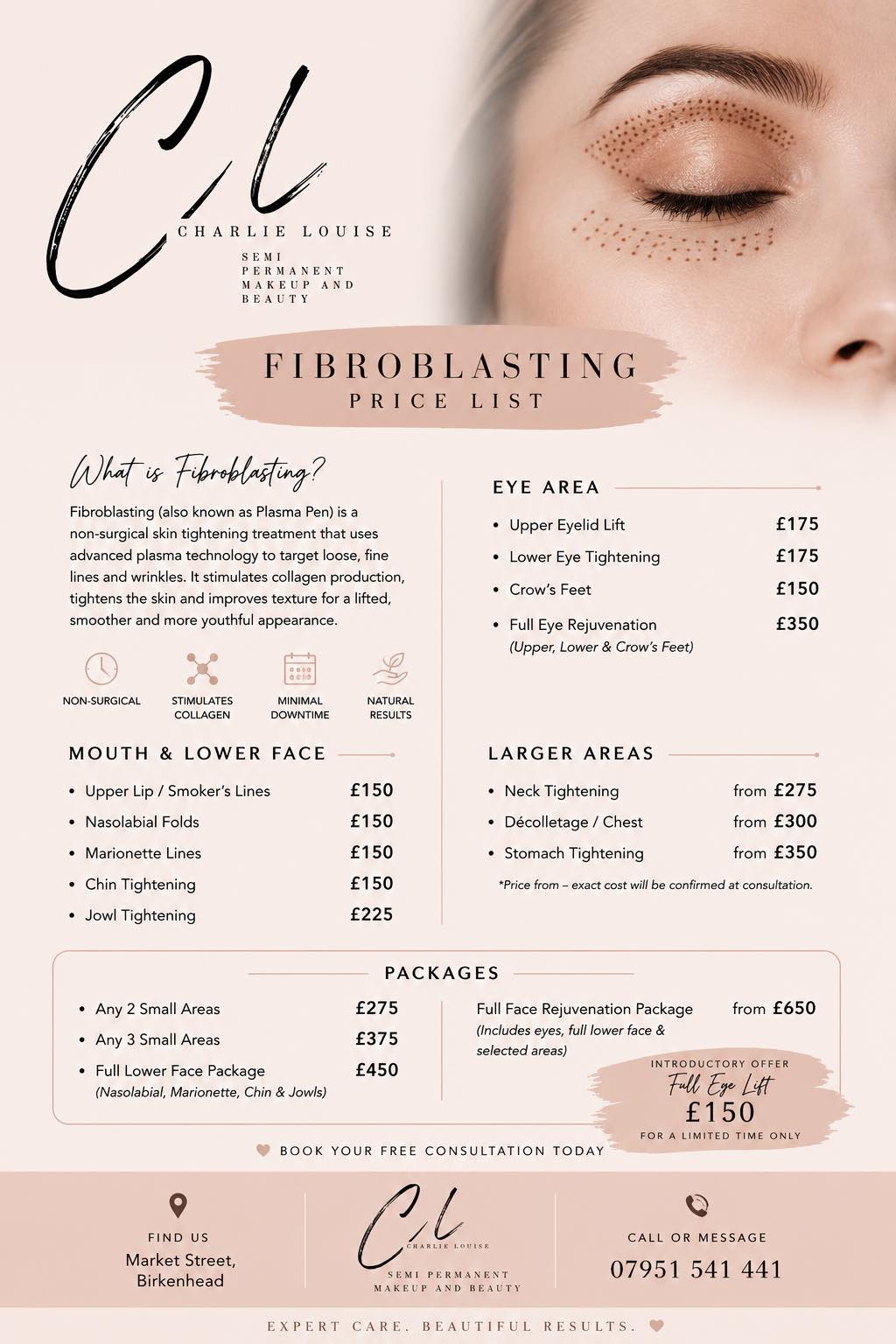 Charlie Louise Semi Permanent Makeup and Beauty Facebook ad