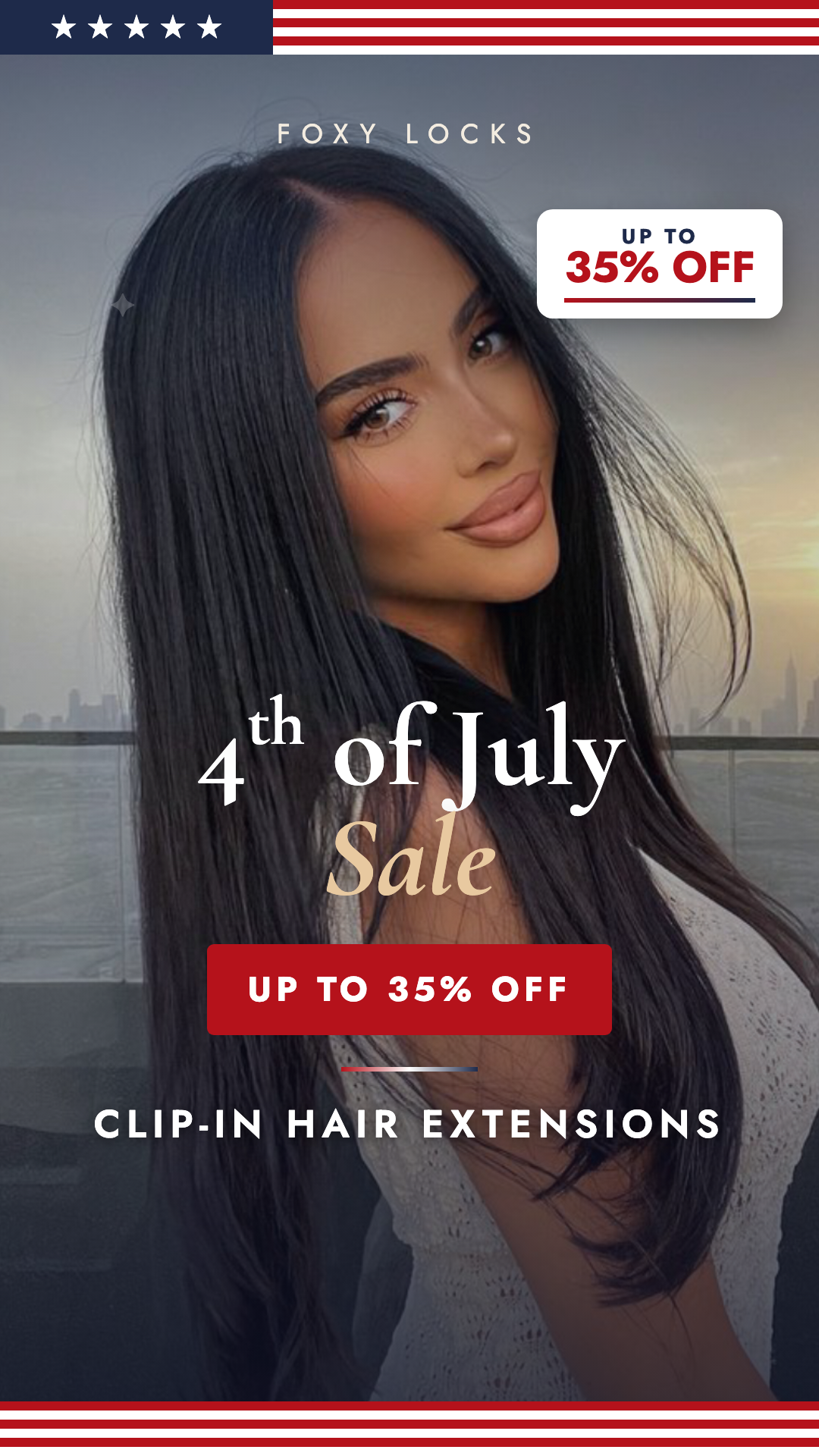 Official Foxy Locks Extensions Facebook ad