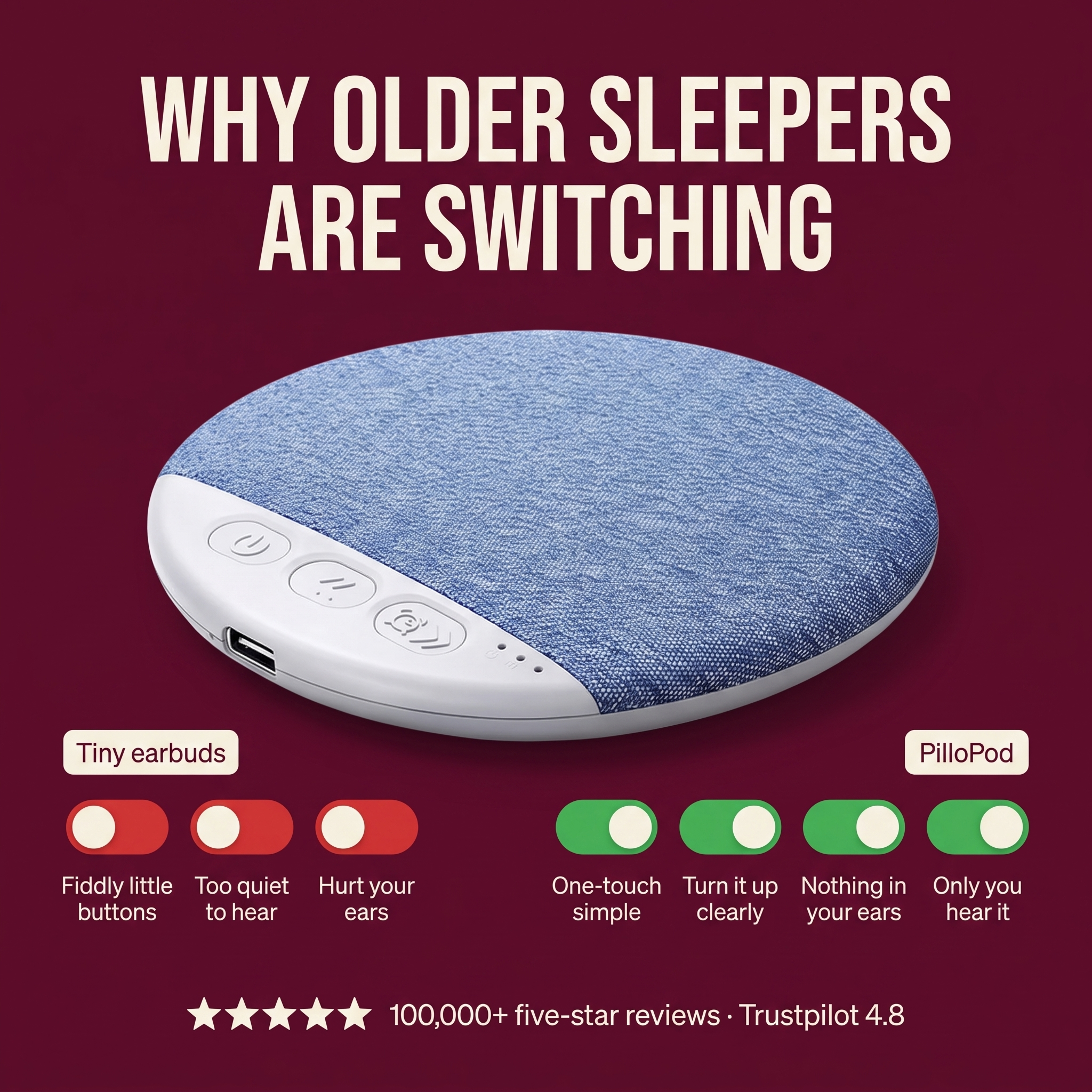 PilloPod Facebook ad
