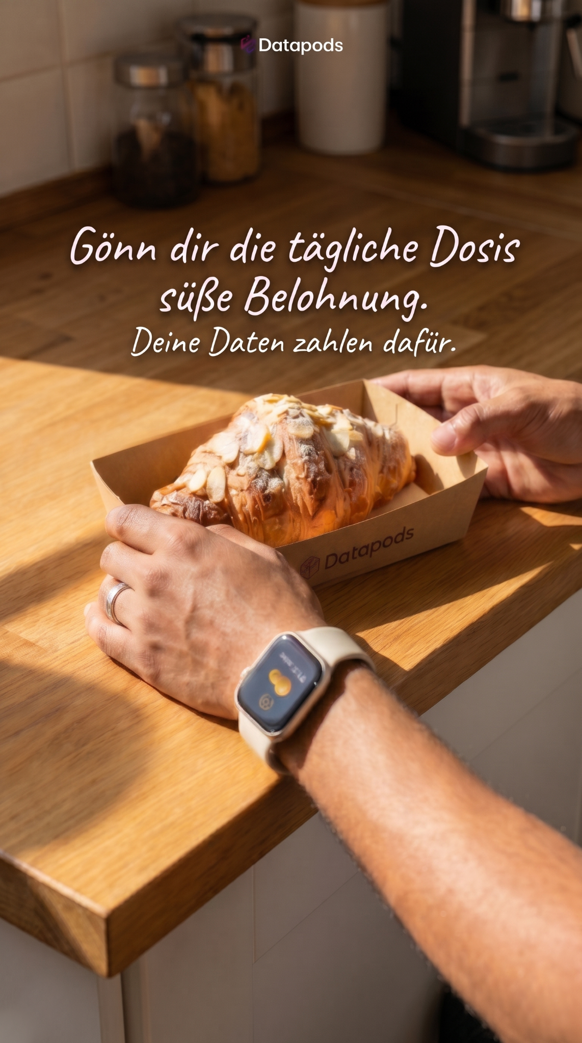 Datapods Facebook ad: Passives Einkommen