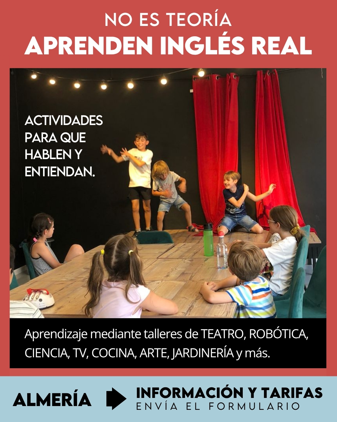 myenglishhousealmeria Facebook ad: Aprenden como nativos