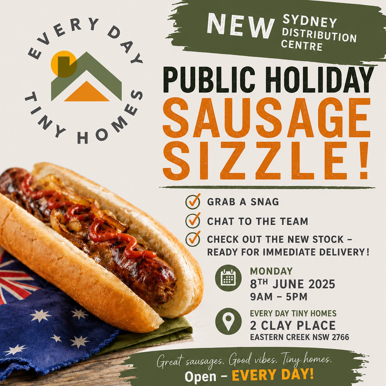 Every Day Tiny Homes - Sydney Facebook ad