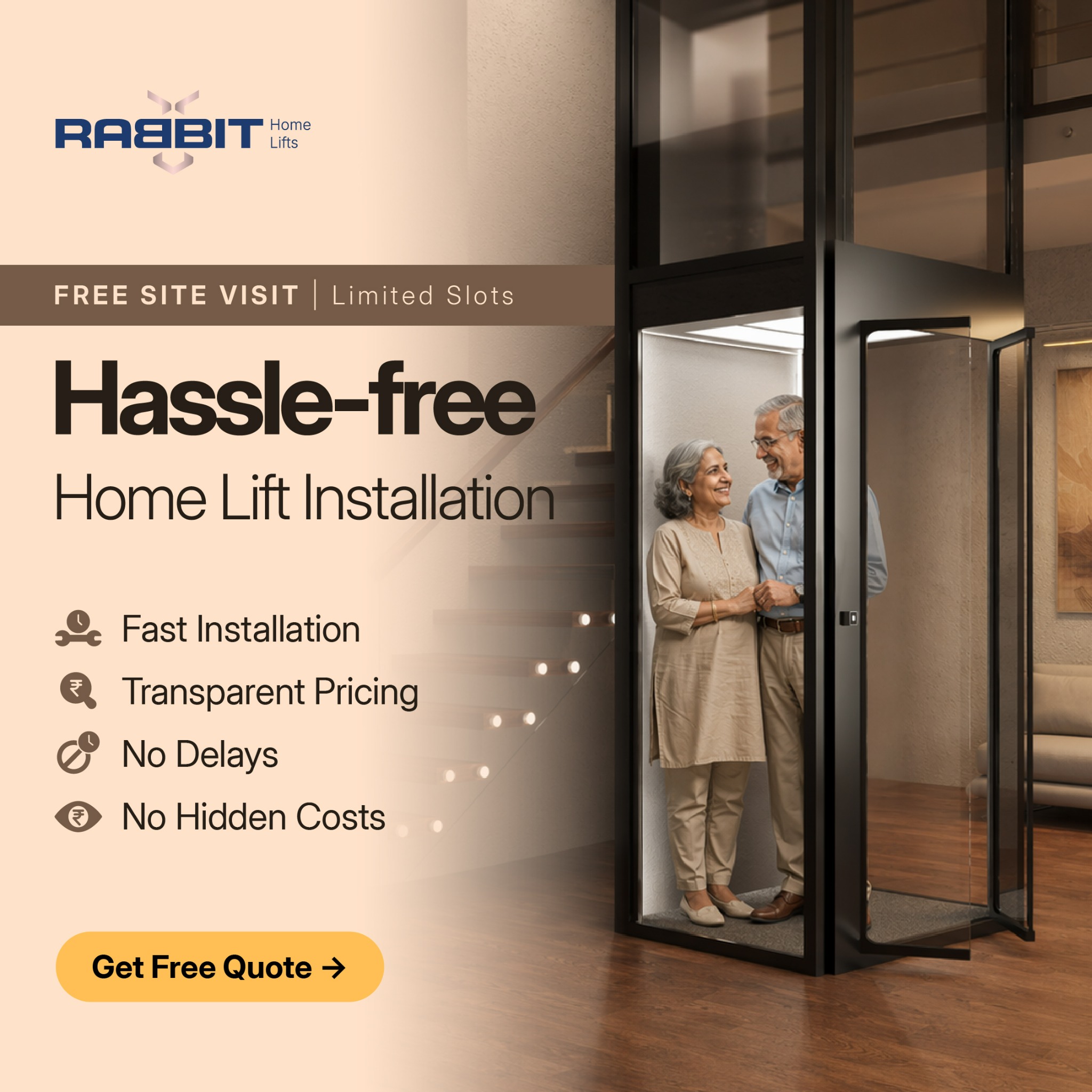 Rabbit HOME LIFTS Facebook ad
