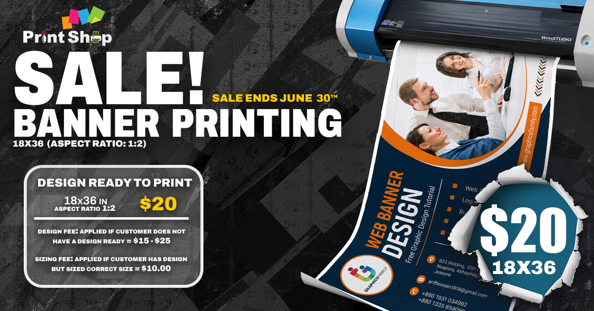 Print Shop Facebook ad