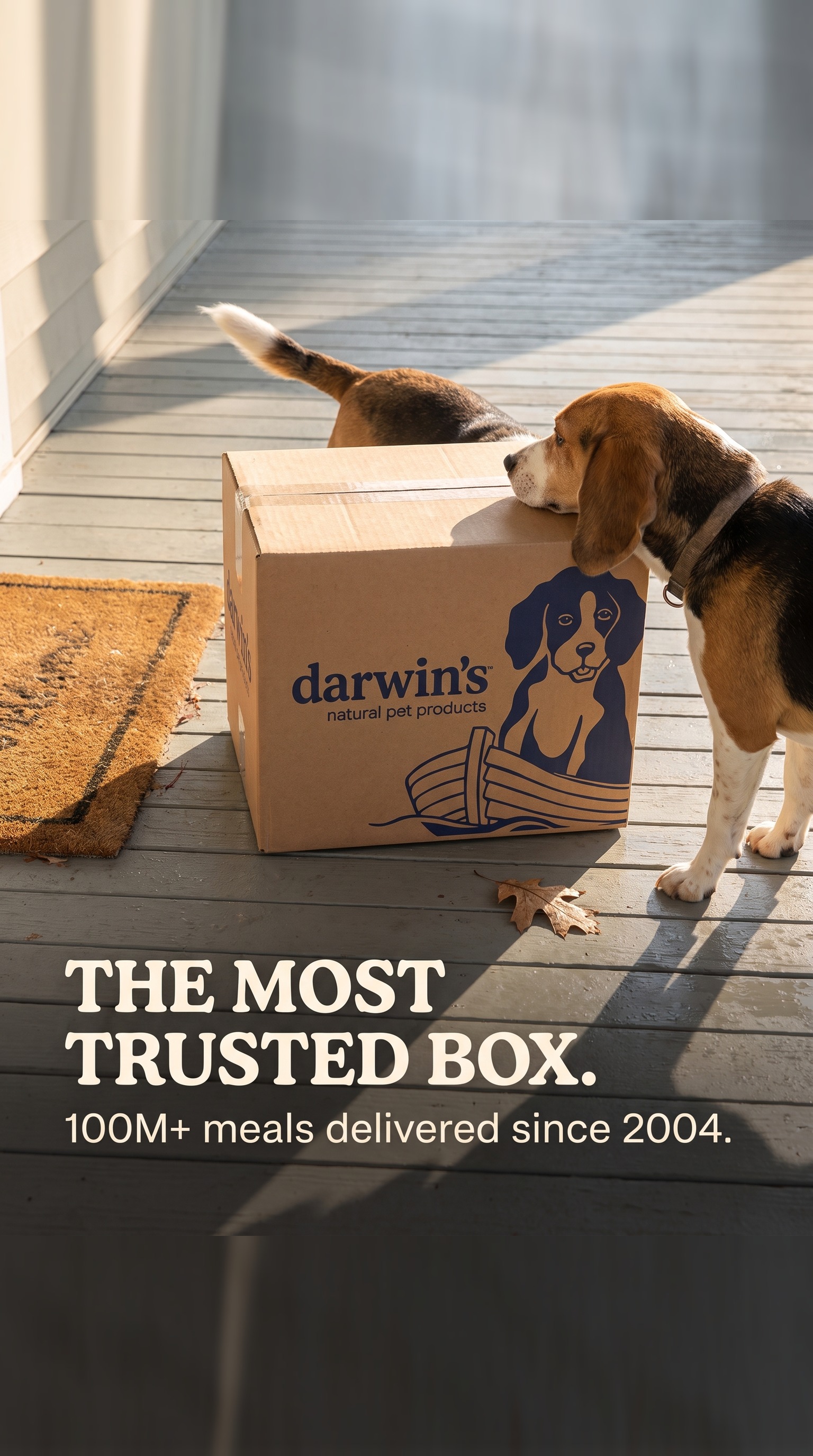 Darwin's Natural Pet Products Facebook ad: 100M+ Meals Since 2004
