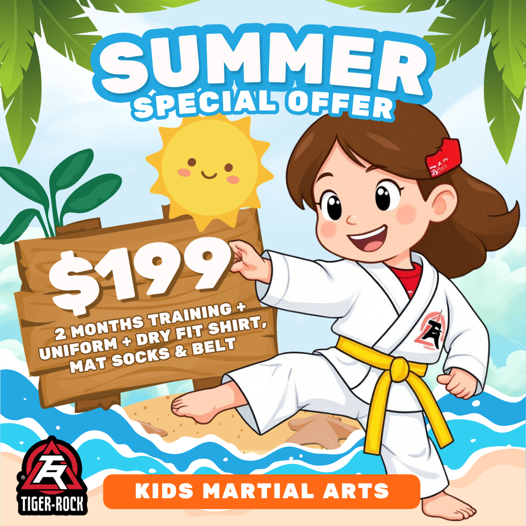 Tiger Rock Martial Arts of Evans Facebook ad: 2 Months Training + FREE Gear for $199!