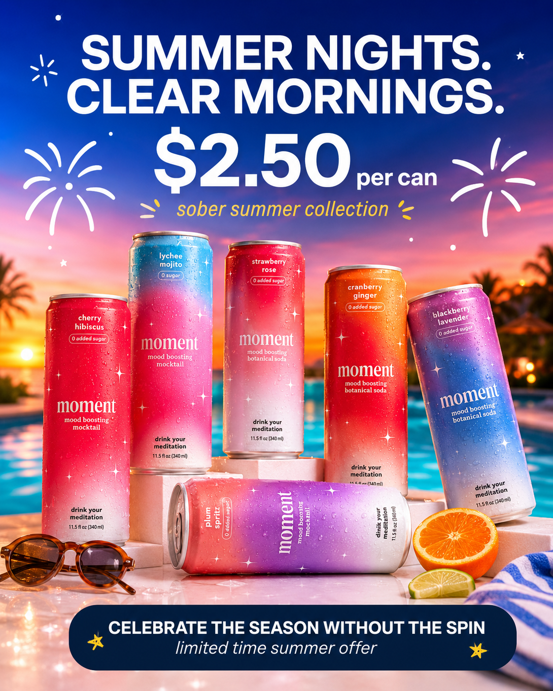 Moment Facebook ad: Big flavor. Zero buzz. Absolutely no hangovers.