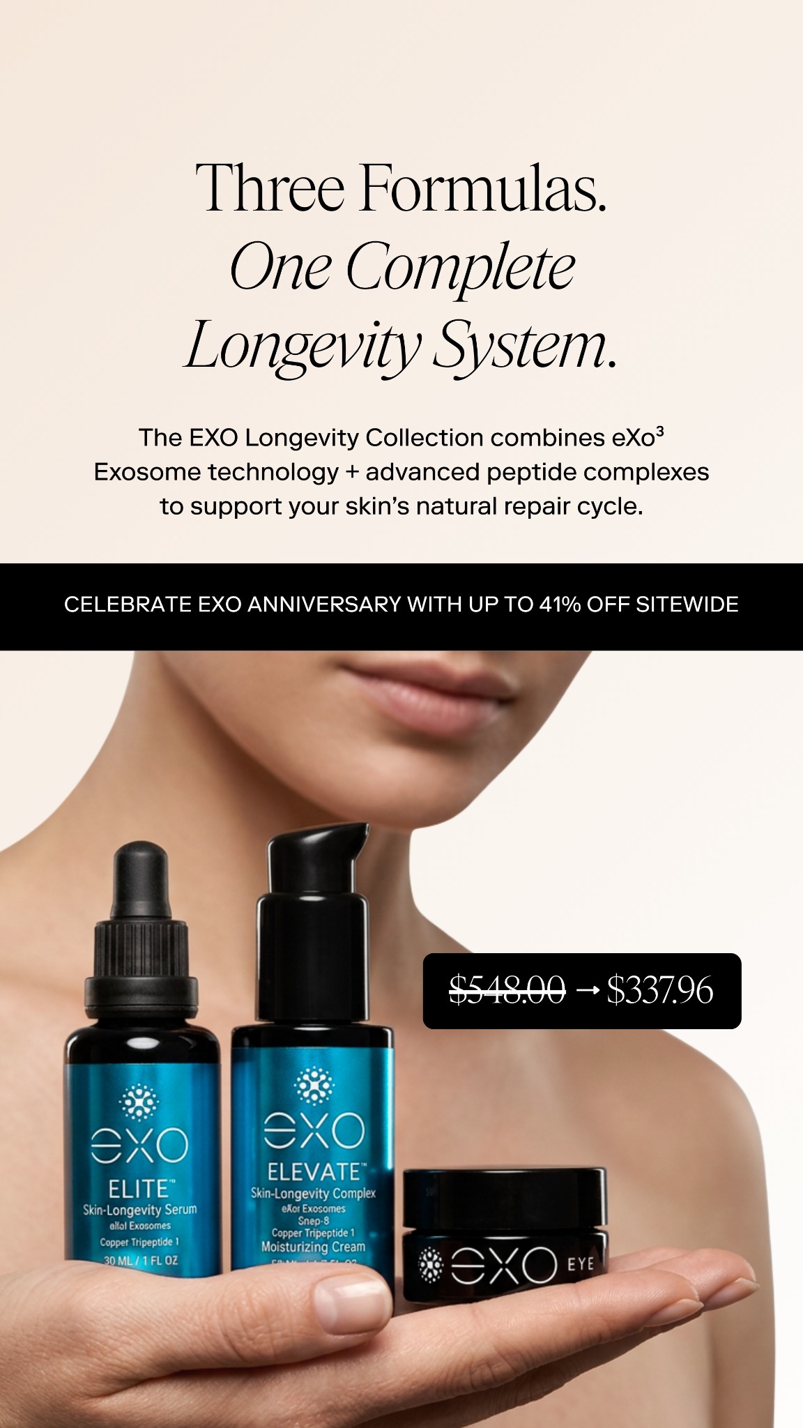 Exoceuticals Facebook ad