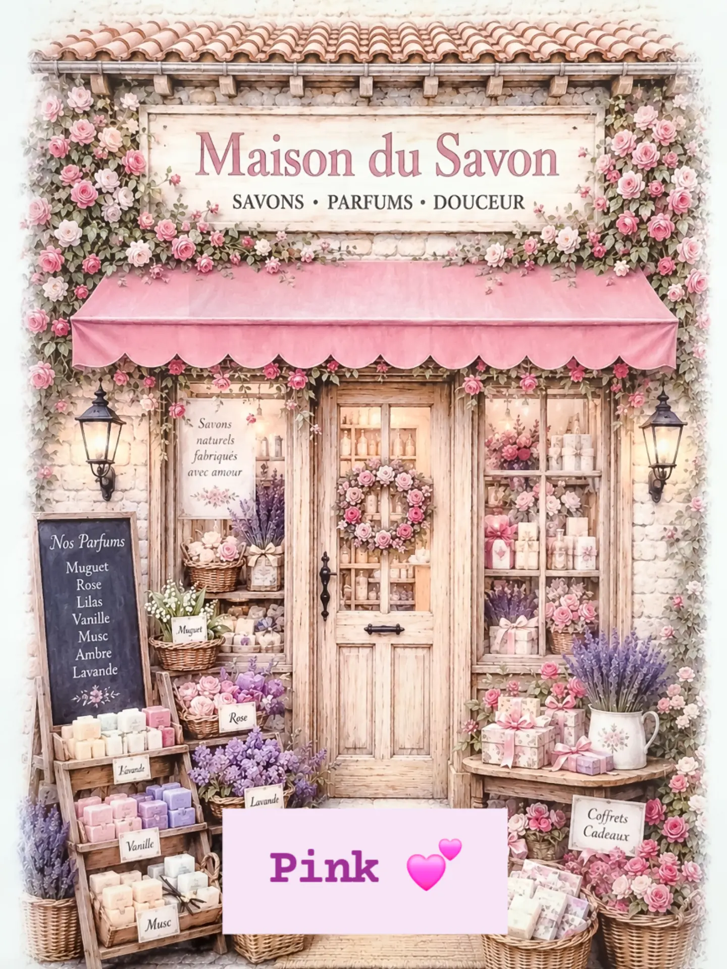 lavitrineillustree Facebook ad: Des affiches roses aujourd'hui pour accueillir le mois…