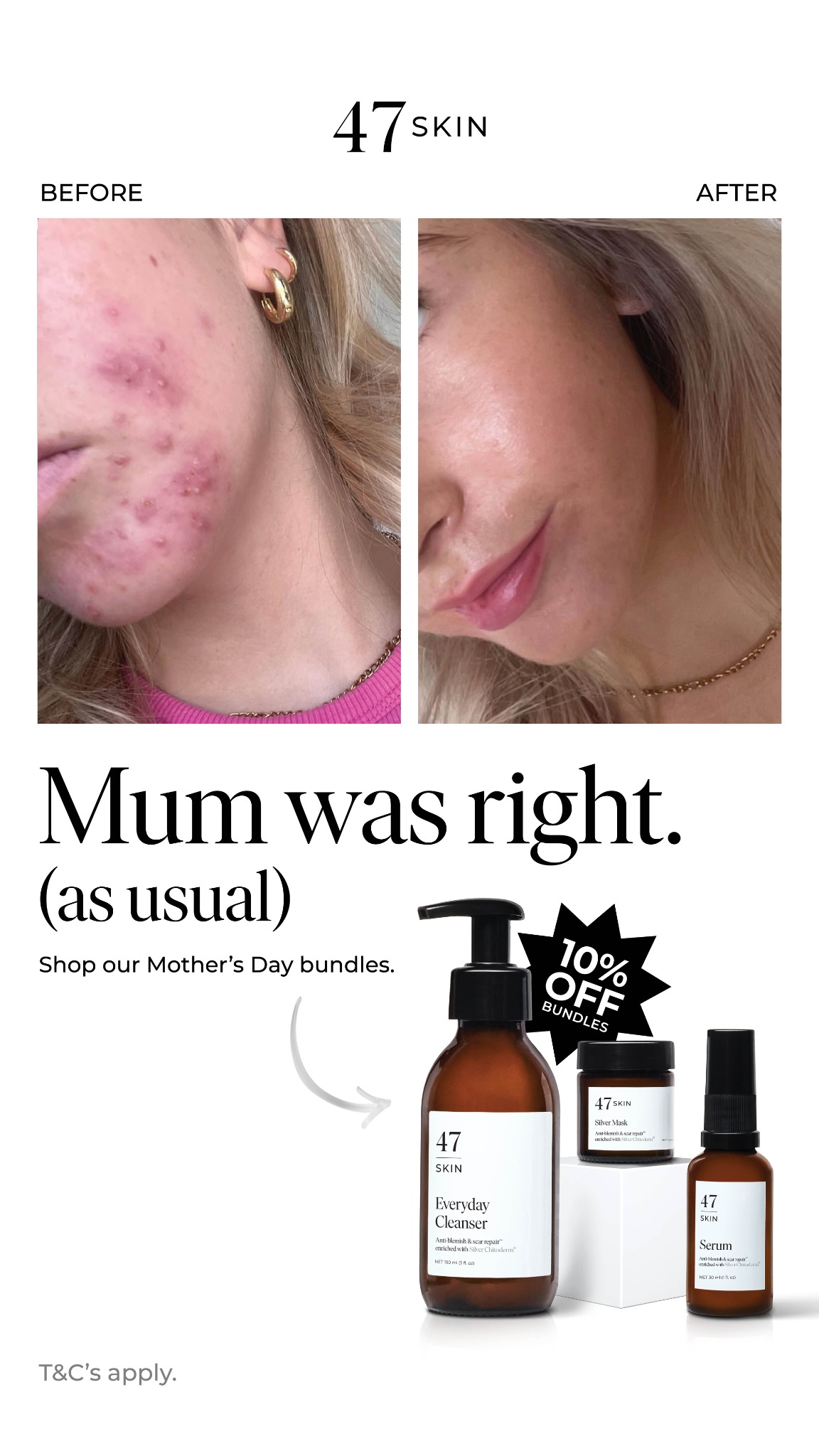 47Skin Facebook ad