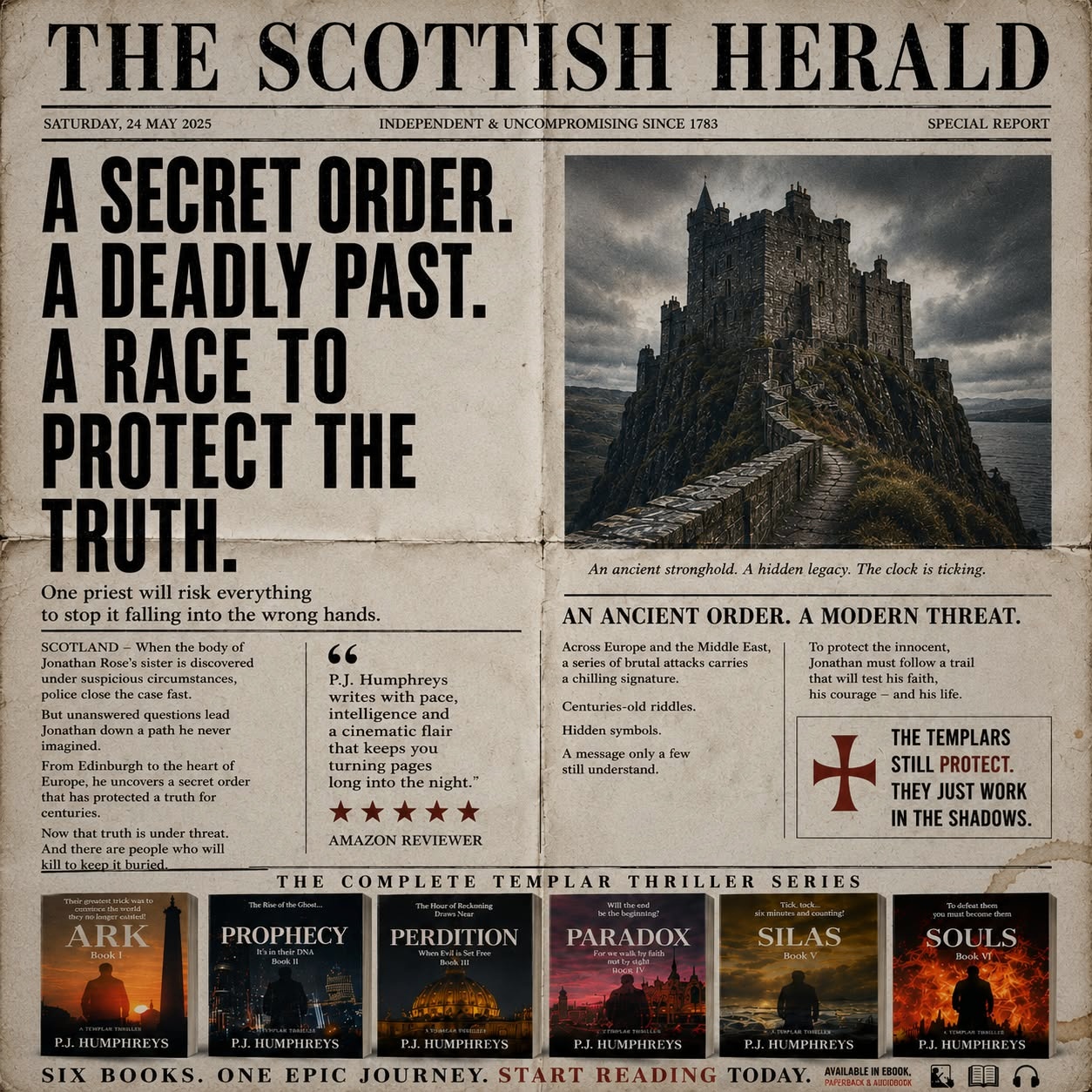 PJ Humphreys Books Facebook ad: I was supposed to read one chapter before bed. Twenty-four…