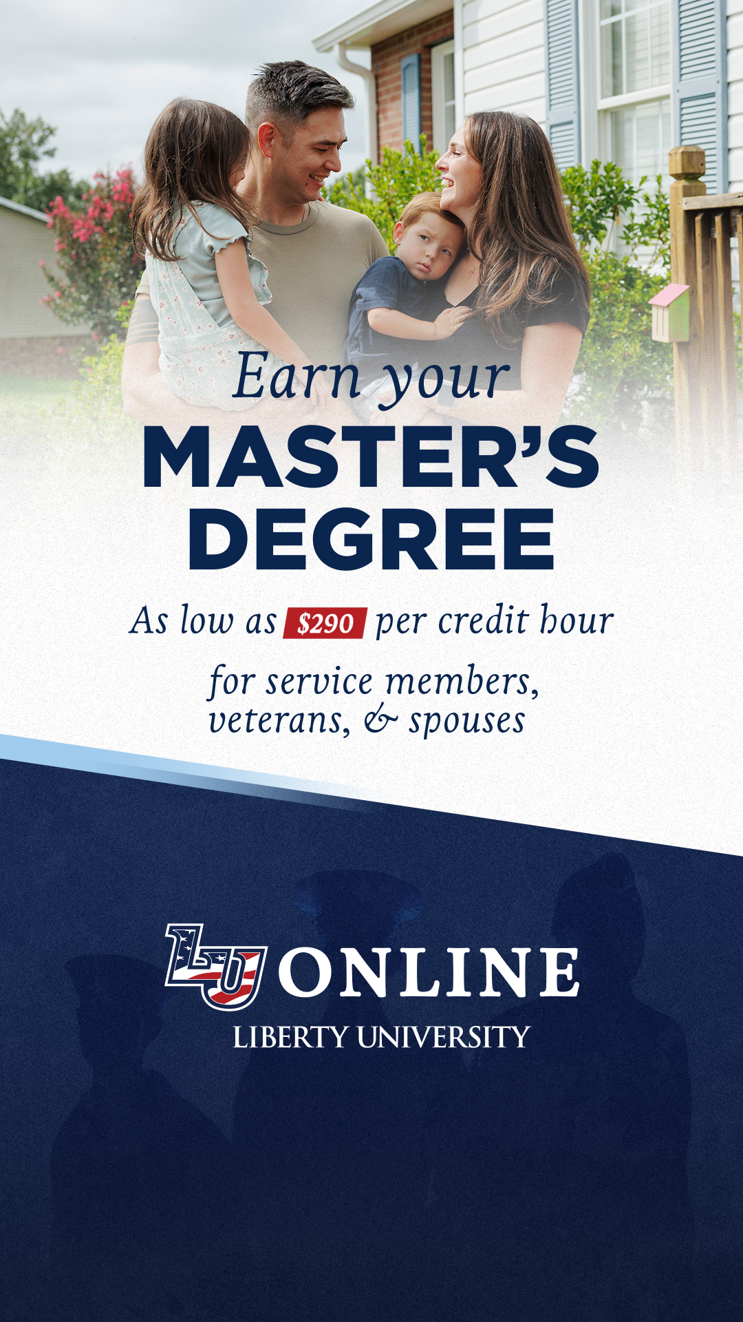 Liberty University Online Programs Facebook ad