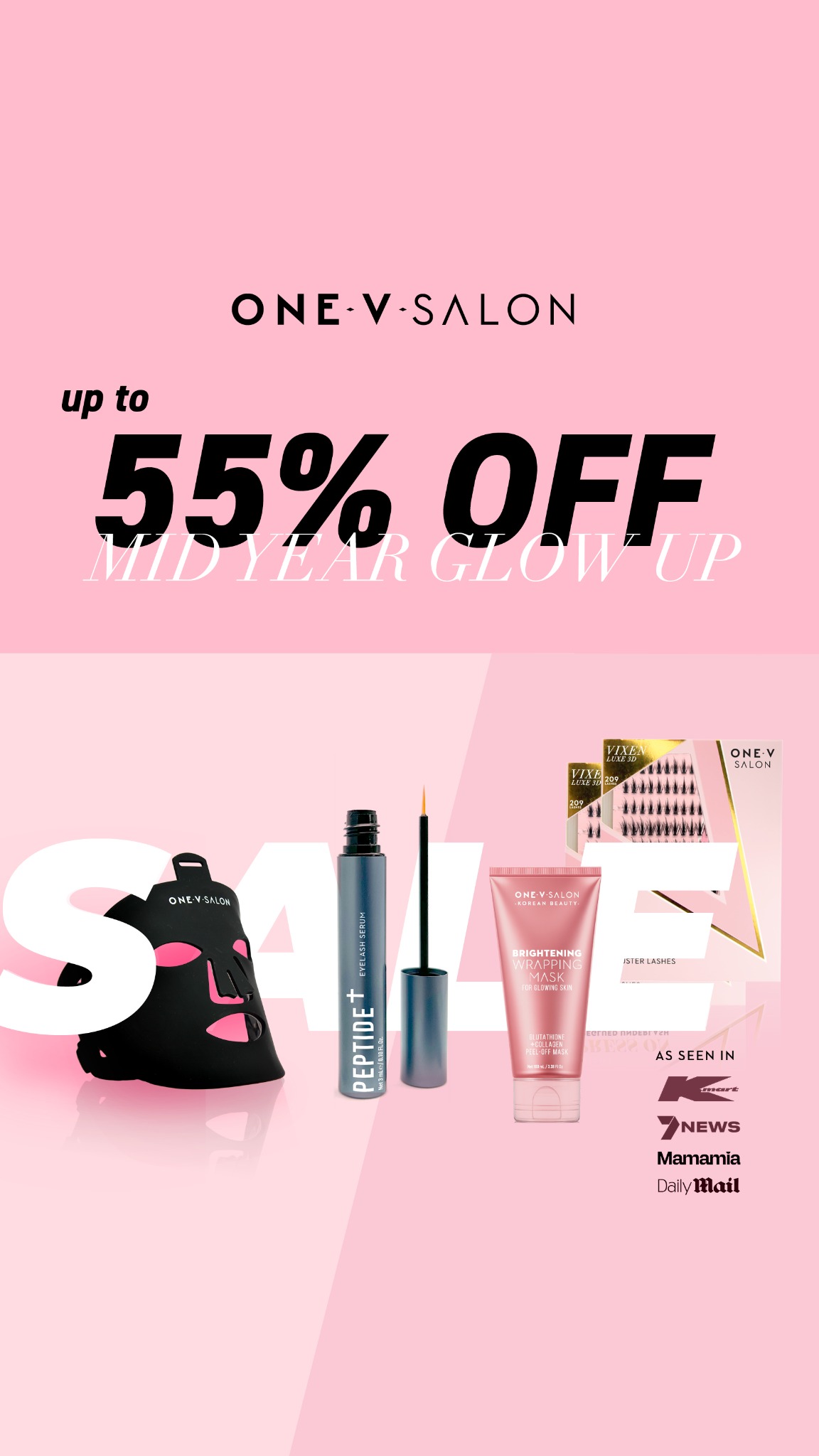 One V Salon Facebook ad