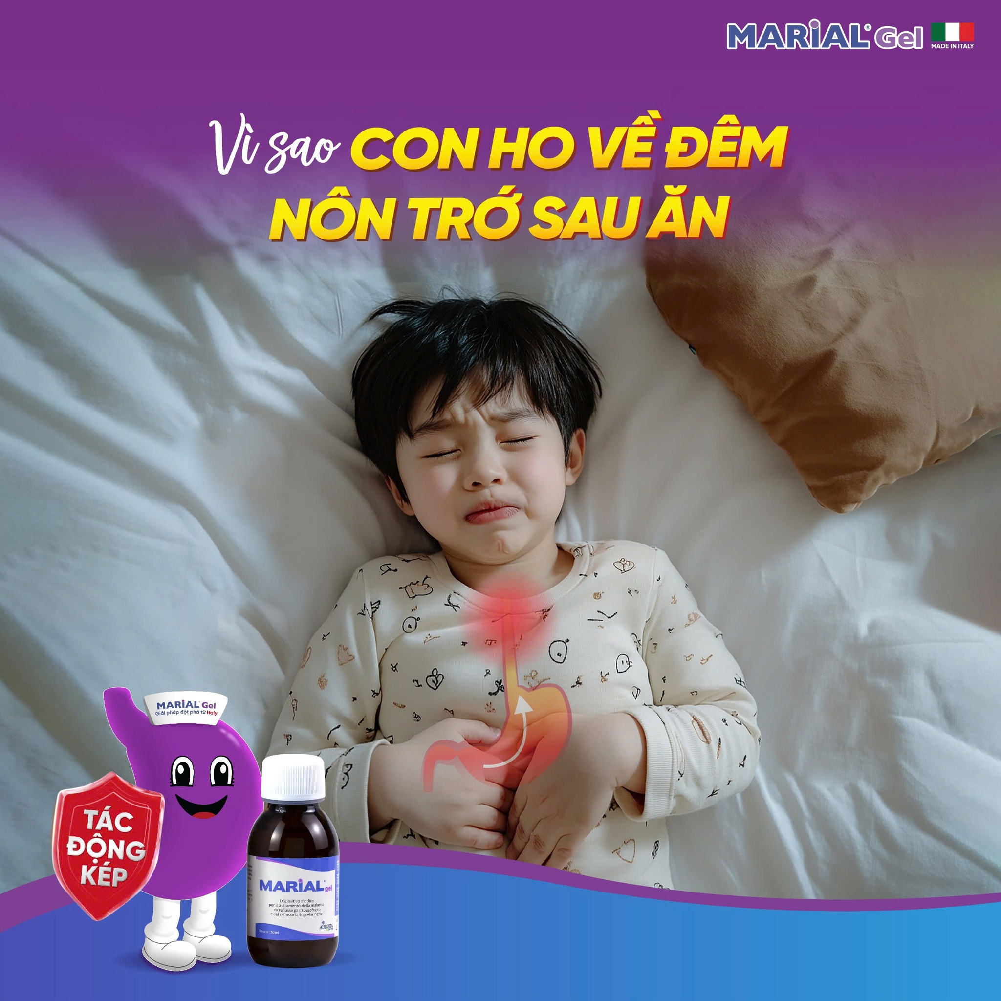 Marial - Ngăn trào ngược & Bảo vệ niêm mạc GERD - LPR Facebook ad