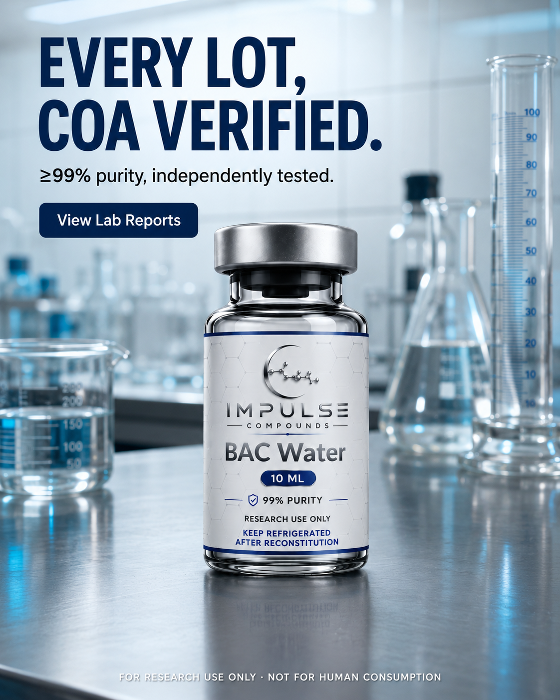 Impulse Compounds Facebook ad: 20% Off Your First Research Order