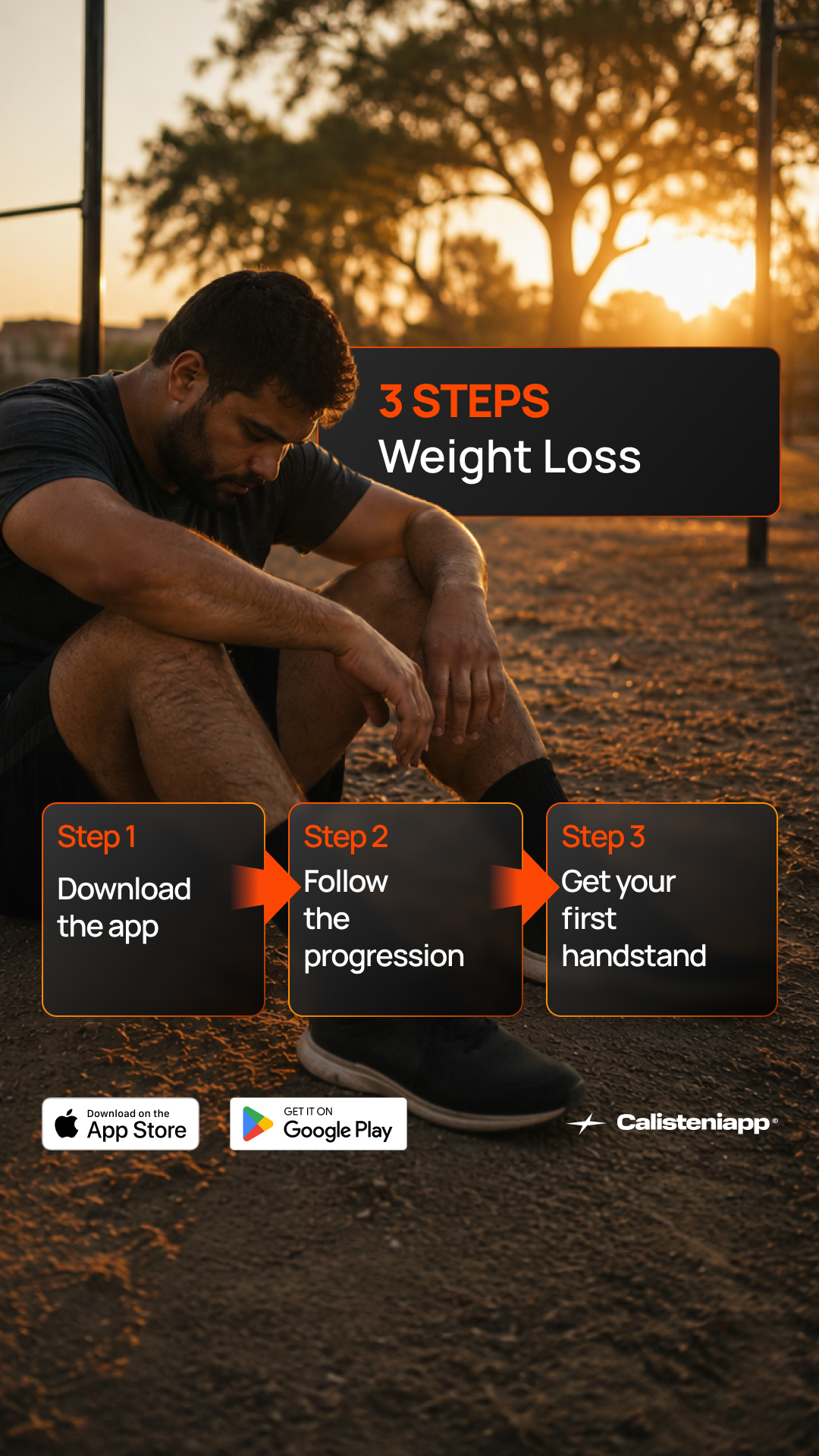 Calisteniapp Facebook ad: Download the app and start today