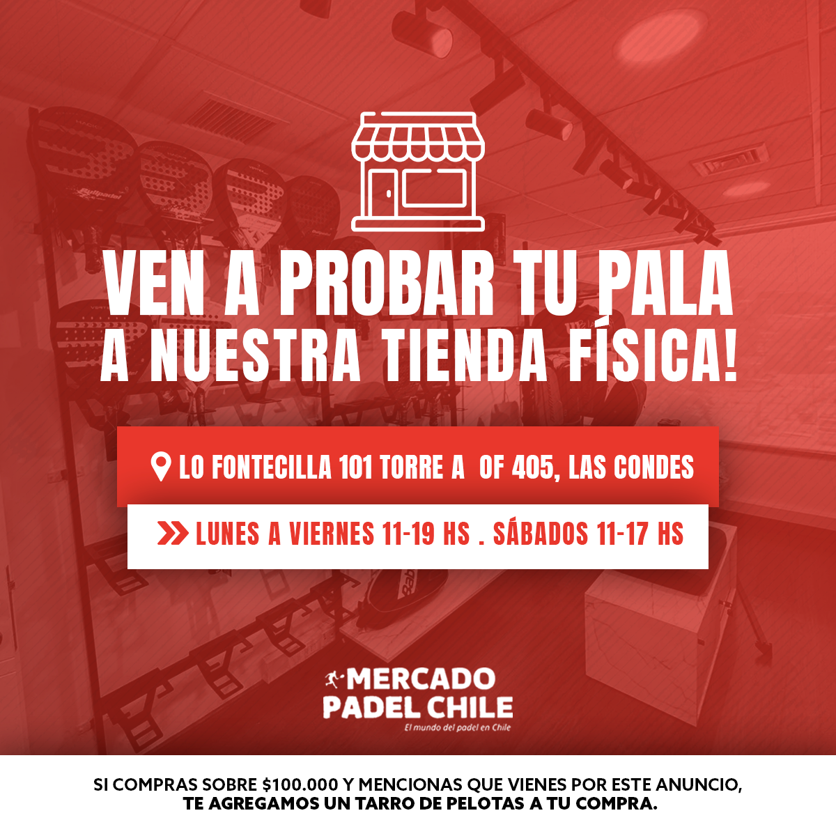Mercado Padel CL Facebook ad