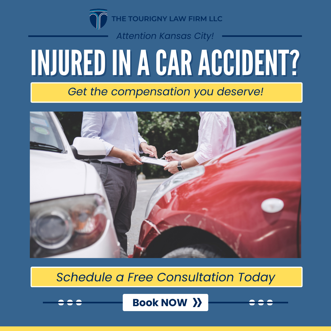 The Tourigny Law Firm LLC. Facebook ad: KC Car Accident? Get Paid!