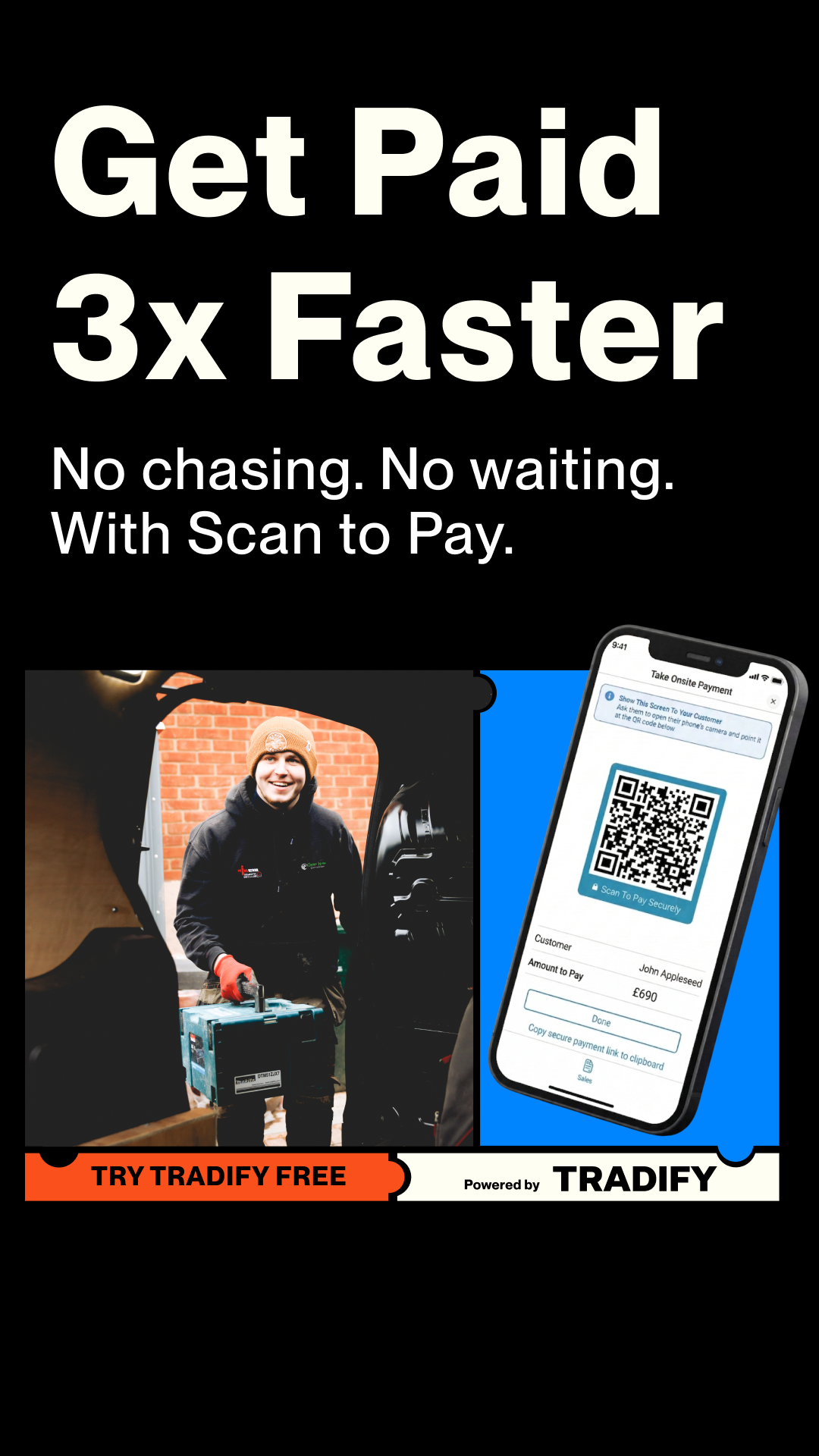 Tradify Facebook ad
