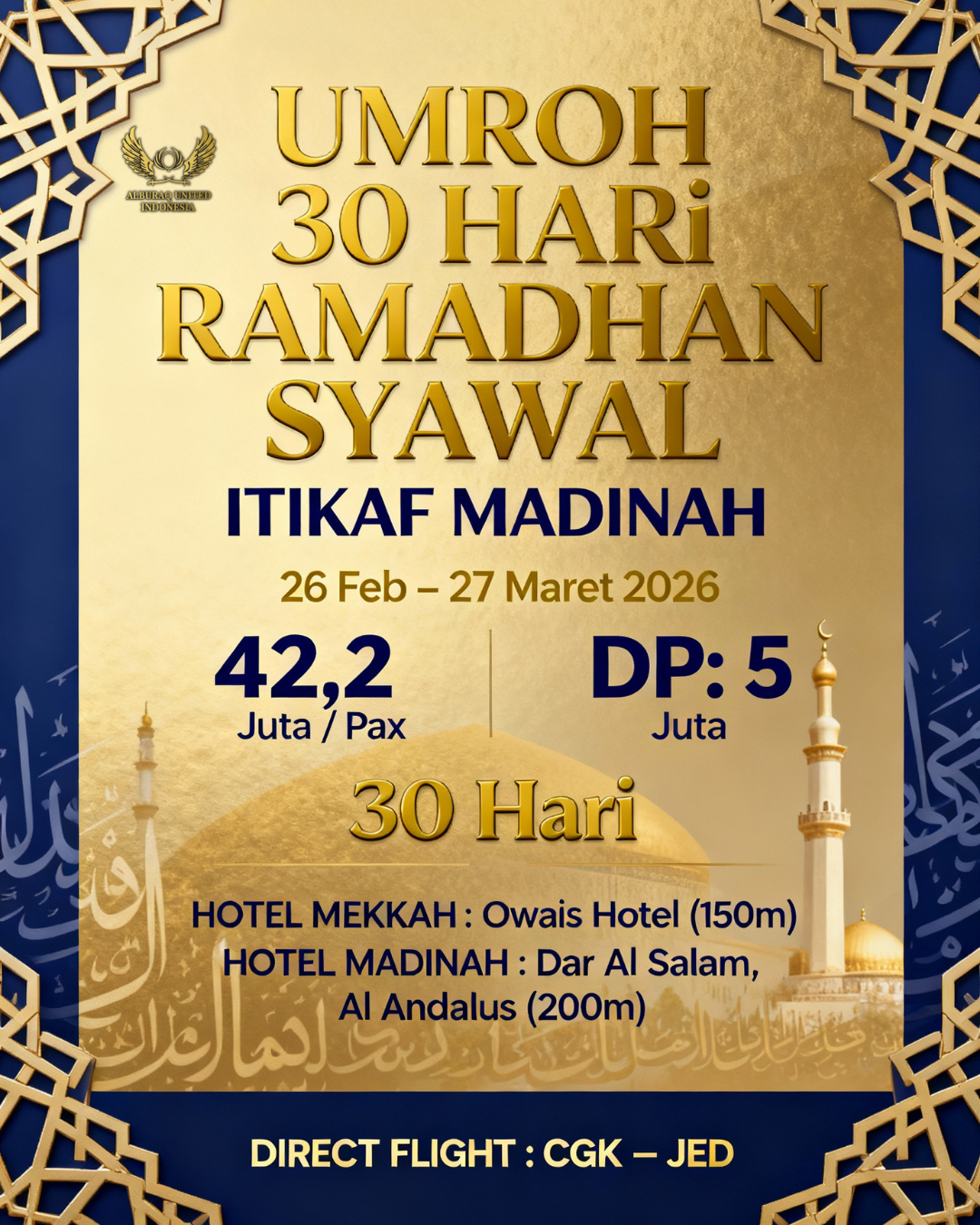 Alburaq Indonesia Facebook ad: Umroh 30 Hari Ramadhan!