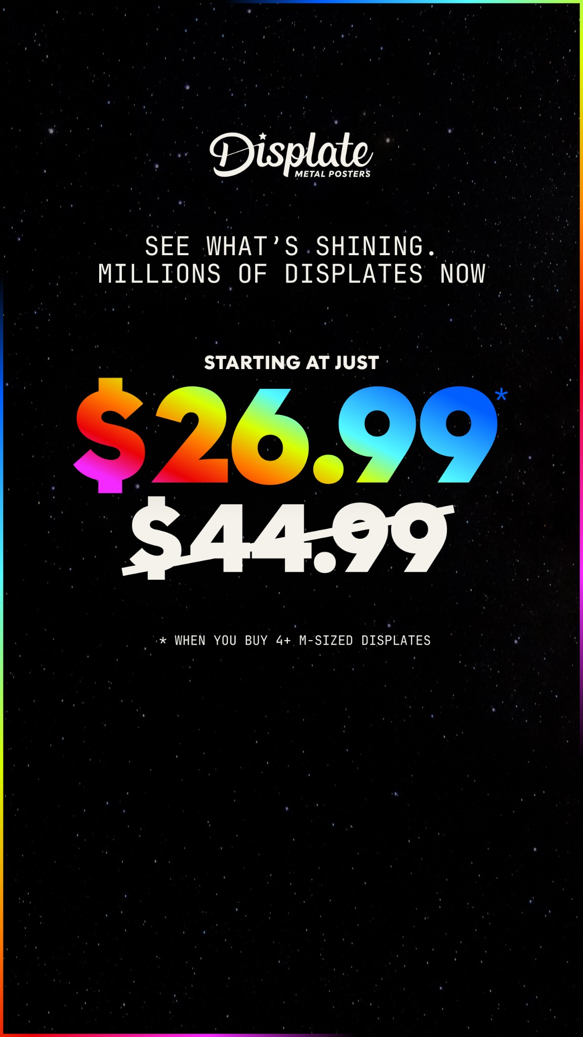 Displate Facebook ad