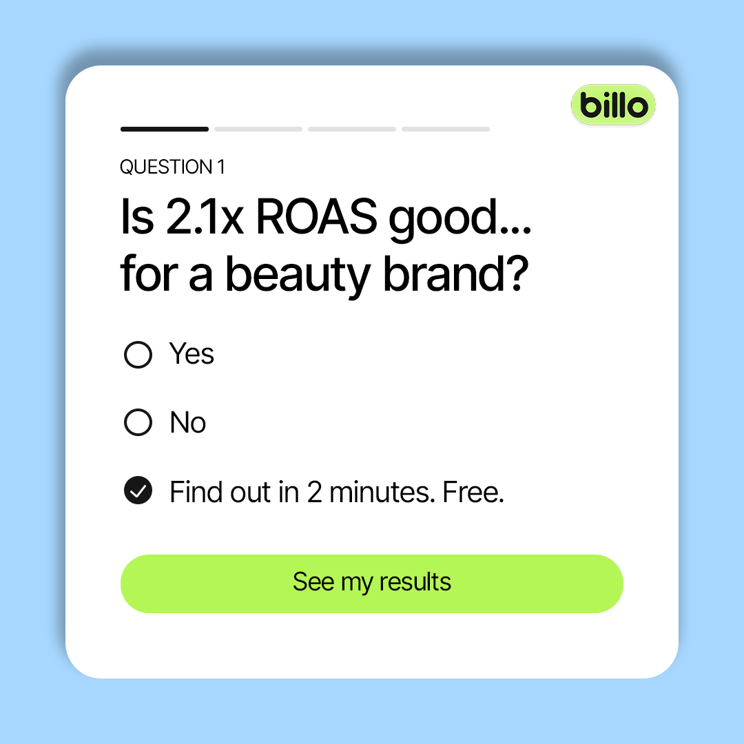 Billo Facebook ad