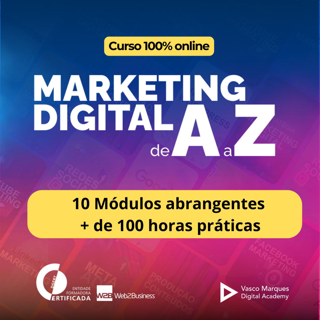 Web2business - Vasco Marques Digital Academy Facebook ad